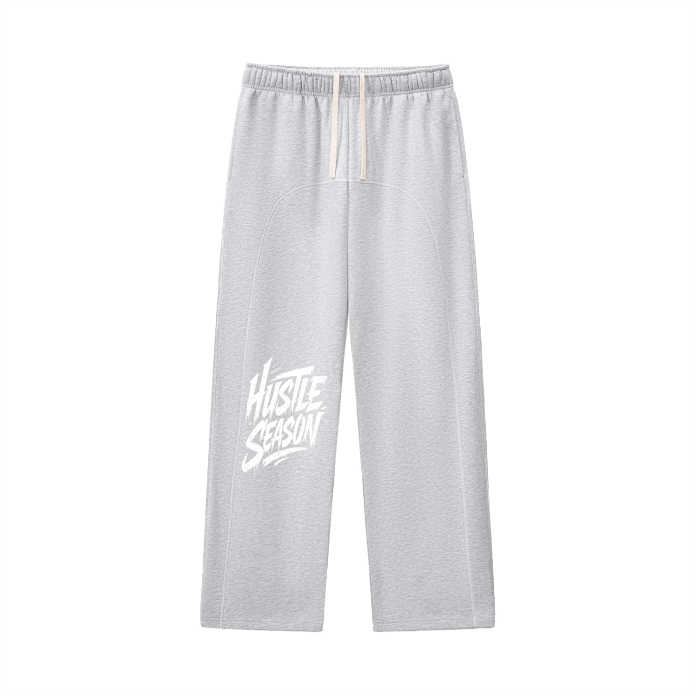 HUSTLE SEASON Contrast-Stitched Fleece Sweatpants