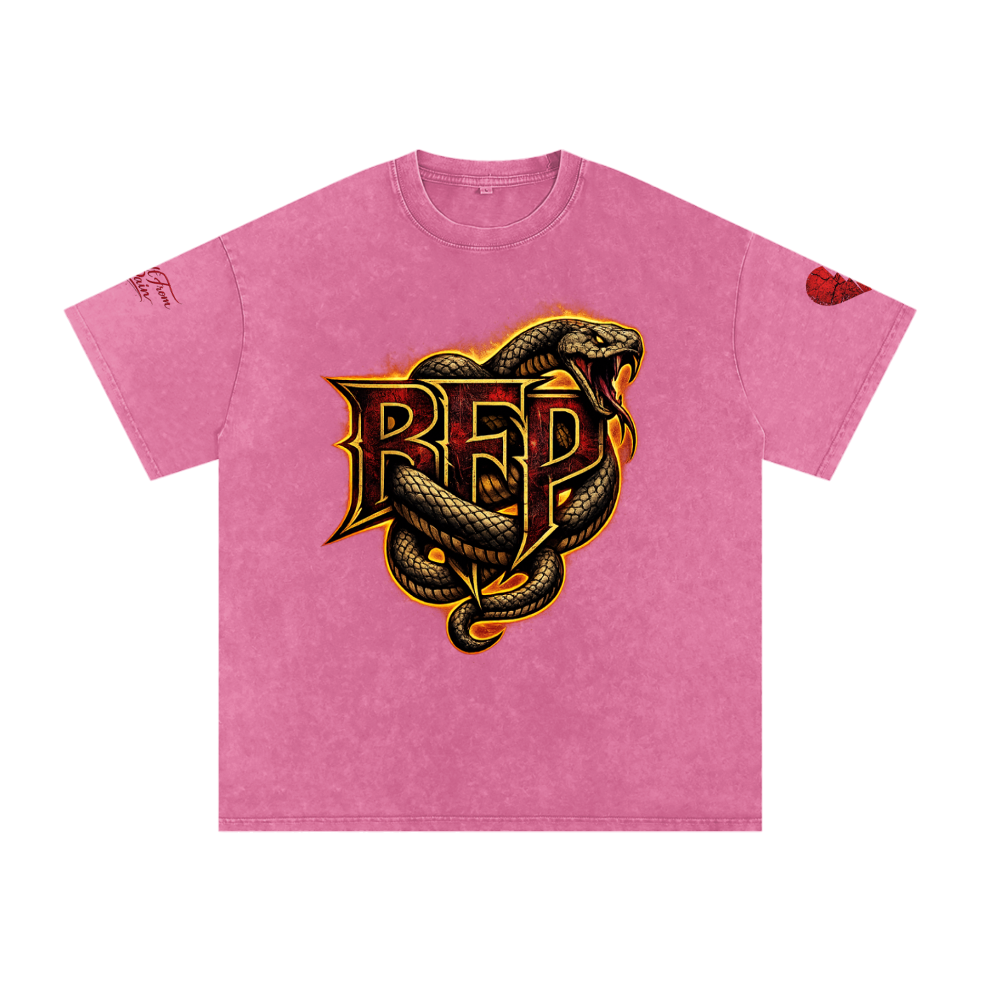 FLAME BFP Snow Washed Oversized Cotton T-Shirt