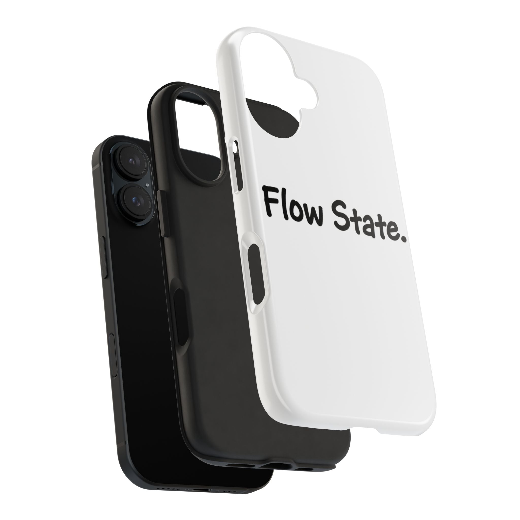 Flow State Tough Phone Case — Minimalist Motivational iPhone Cover