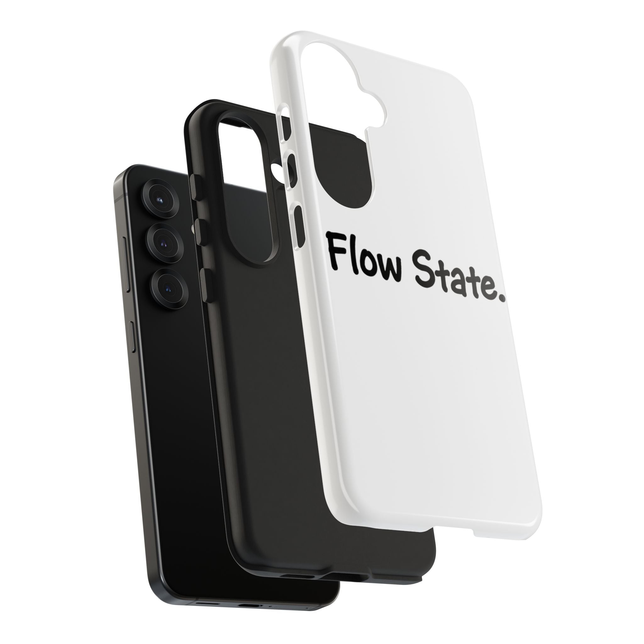 Flow State Tough Phone Case — Minimalist Motivational iPhone Cover