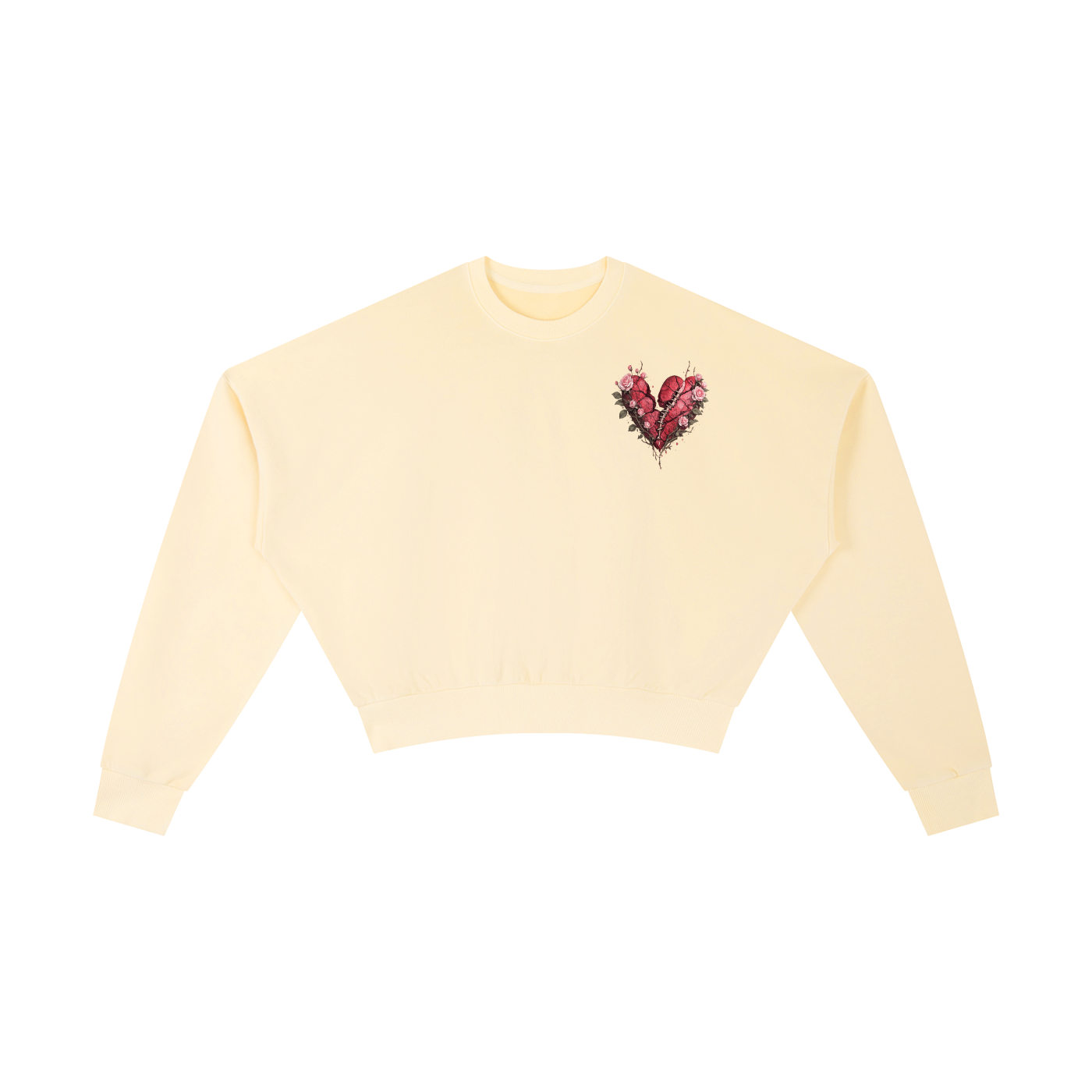Vintage Washed Cropped Sweatshirt