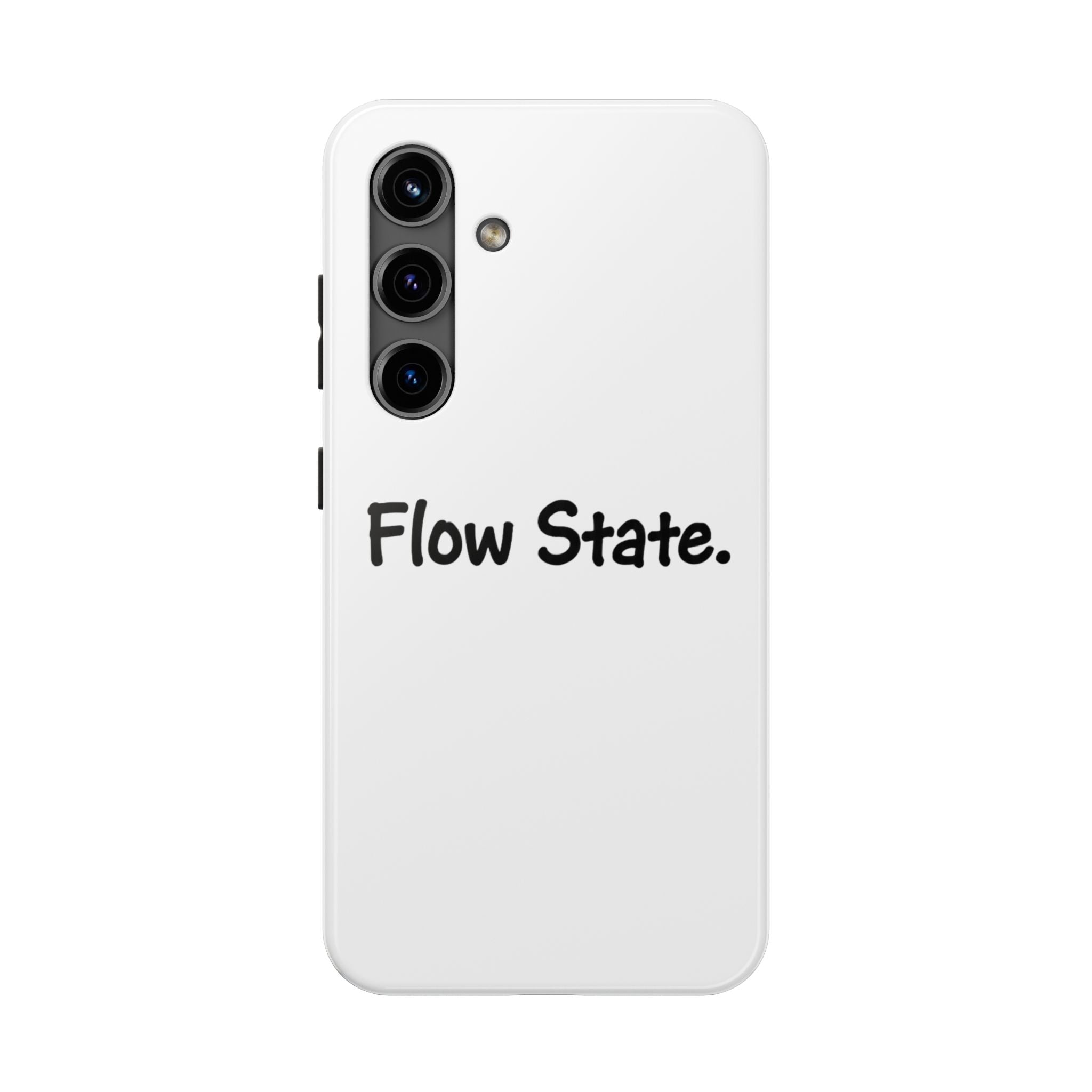Flow State Tough Phone Case — Minimalist Motivational iPhone Cover