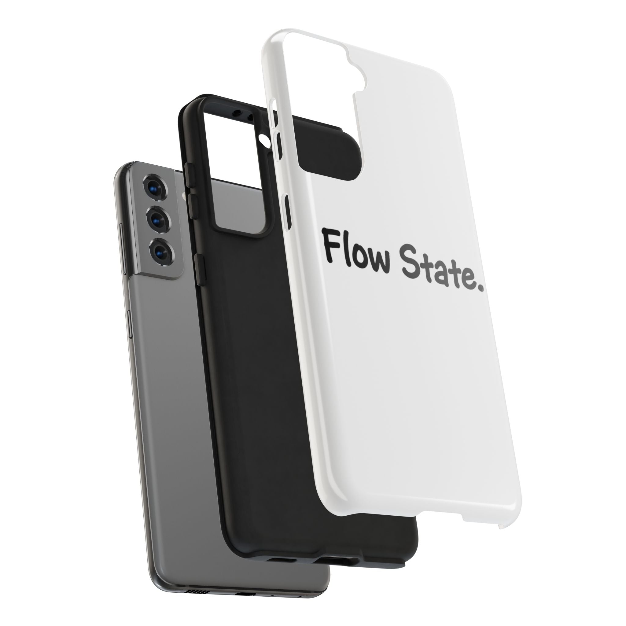 Flow State Tough Phone Case — Minimalist Motivational iPhone Cover