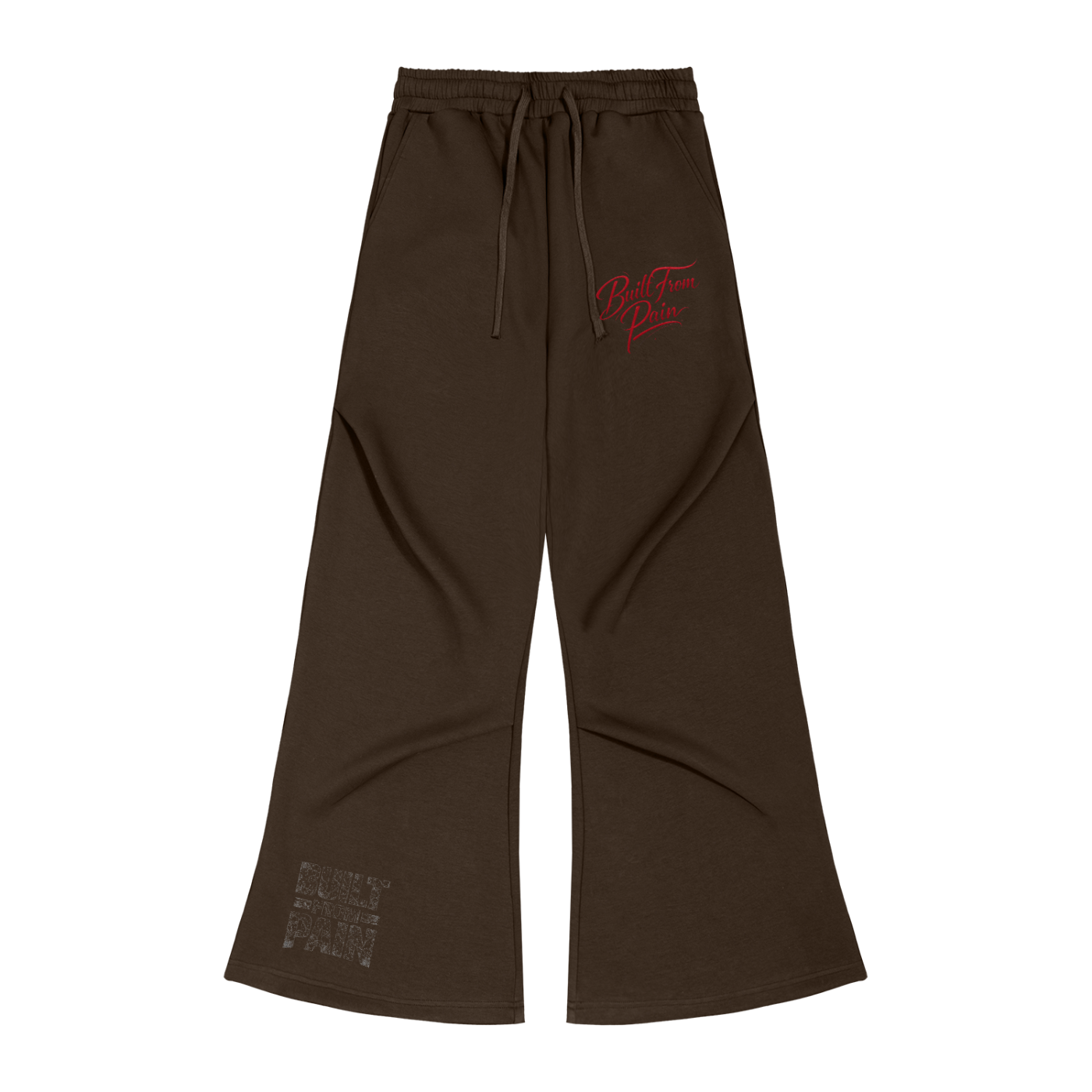 Unisex Wide Leg BUILT FROM PAIN Drawstring Sweatpants