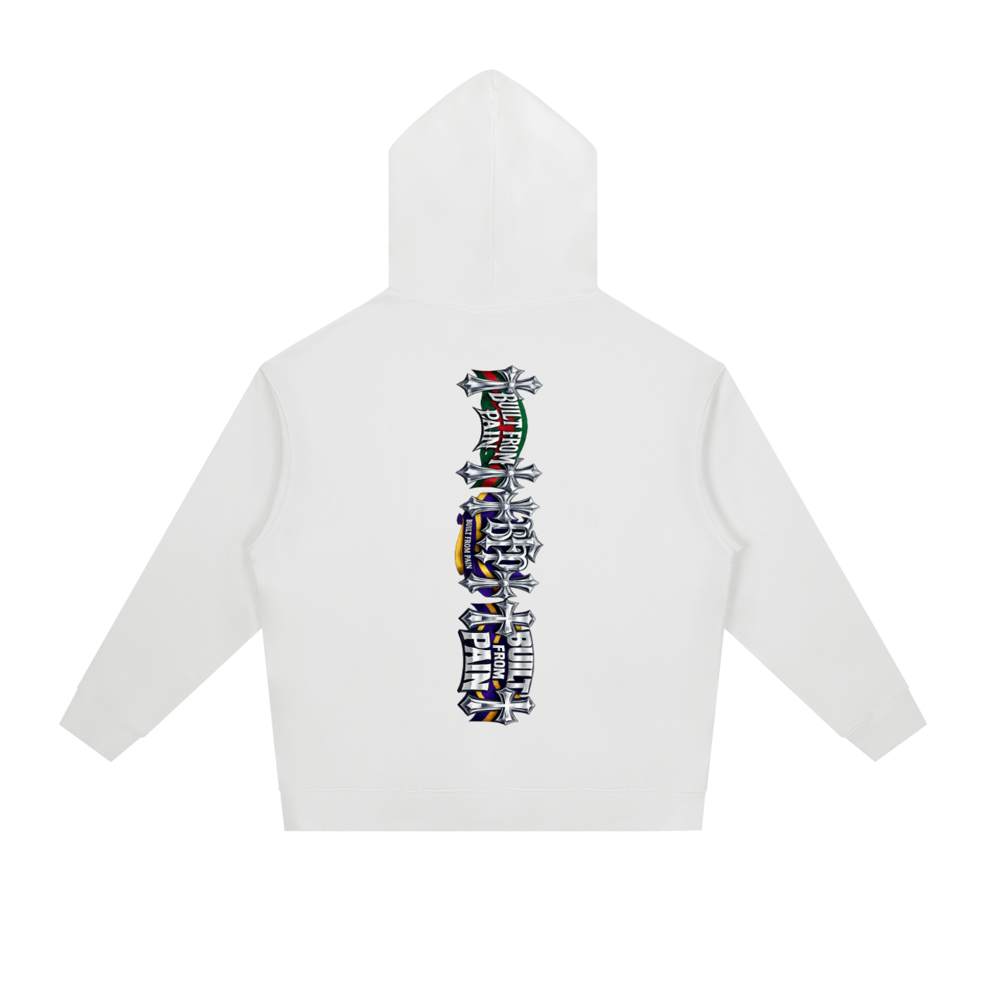 2 GUNS CHROME Essential Heavyweight Drop-Shoulder Hoodie
