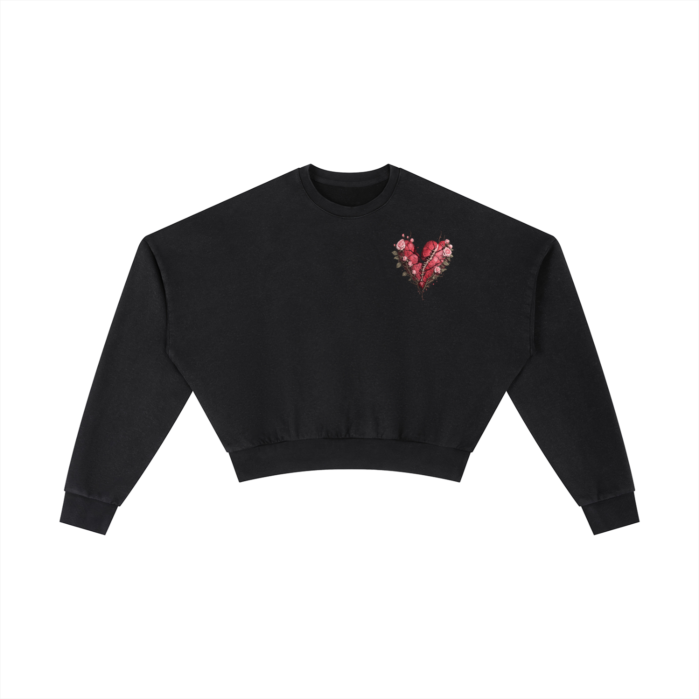 Vintage Washed Cropped Sweatshirt