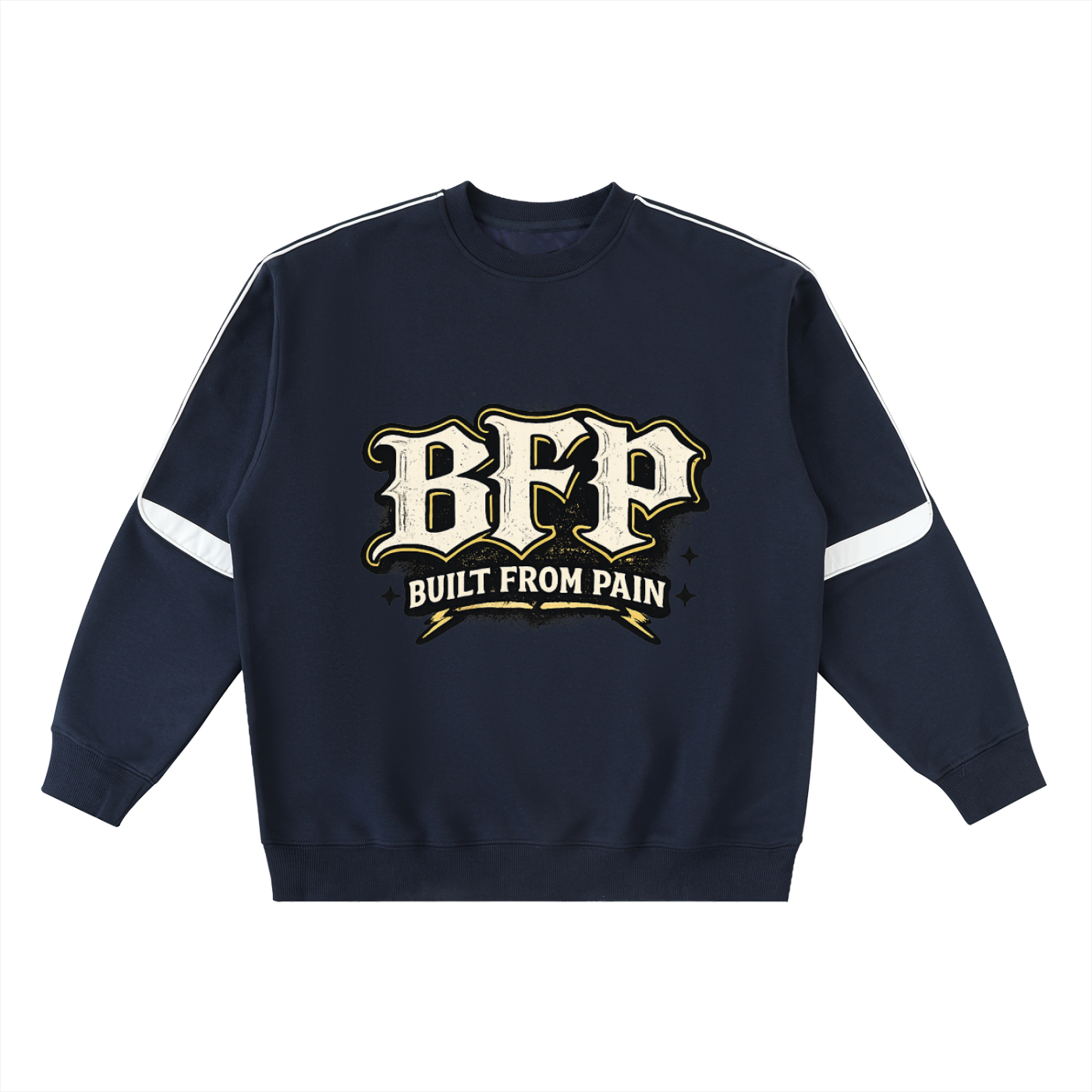 Oversized Crewneck Taped Sweatshirt