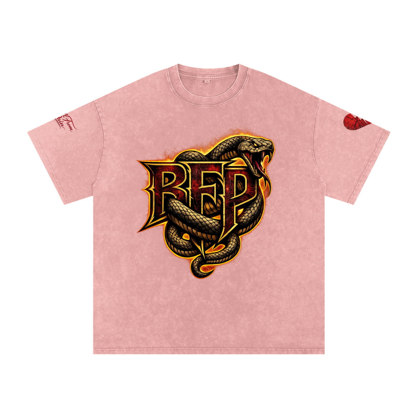 FLAME BFP Snow Washed Oversized Cotton T-Shirt