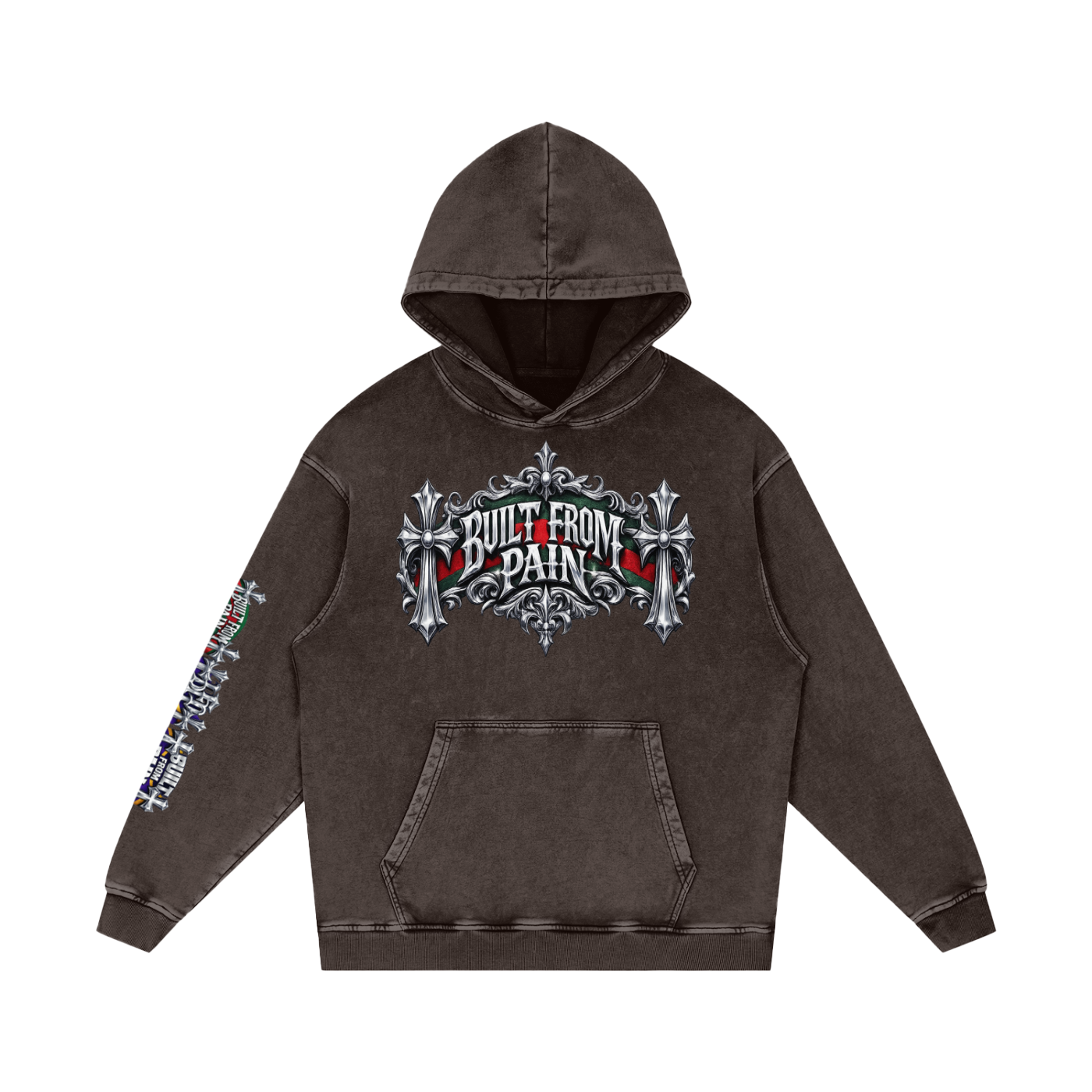 Chrome BFP Snow Washed Loose Cotton Hoodie