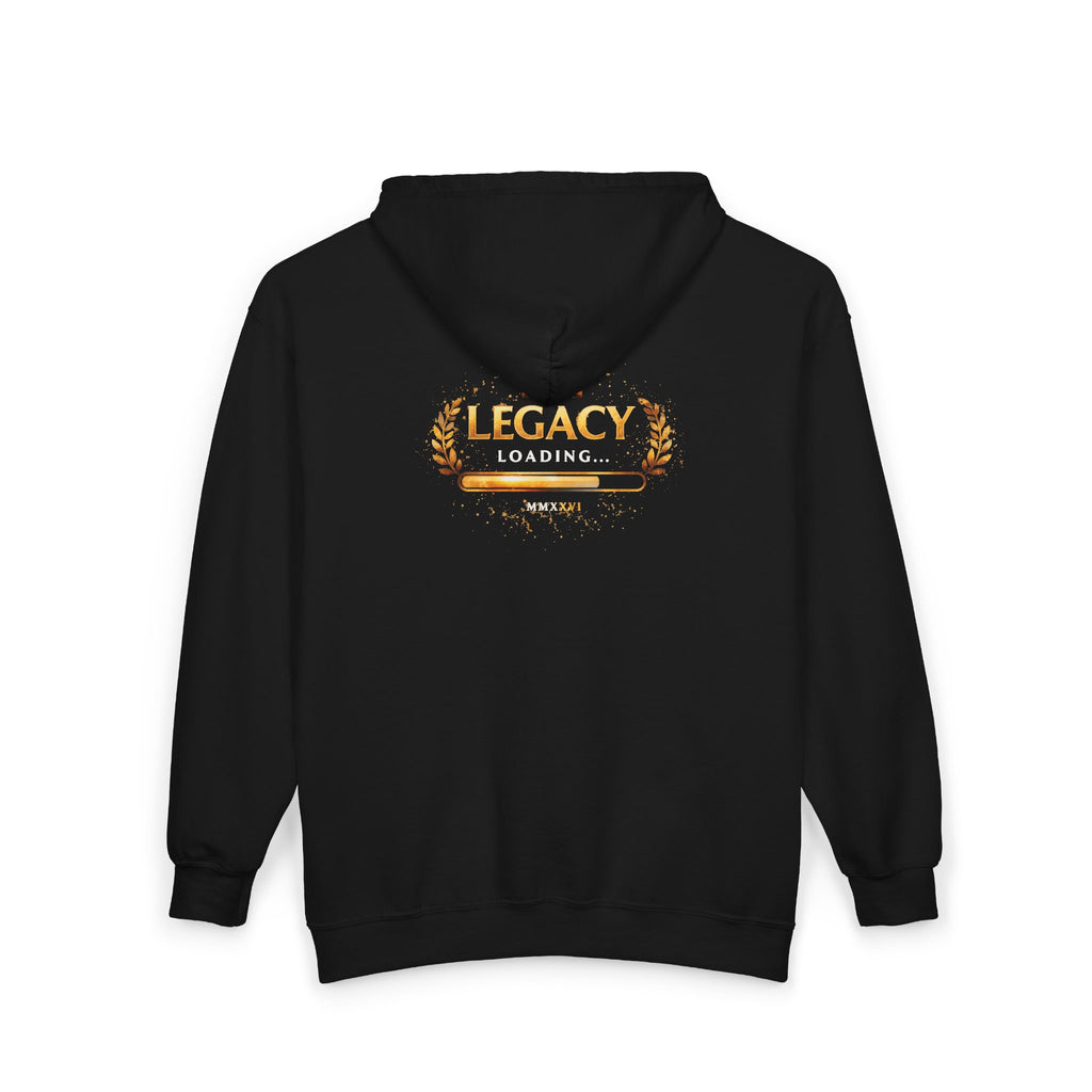 Legacy Loading Full-Zip Hoodie — King Crown Graphic Zip-Up Sweatshirt