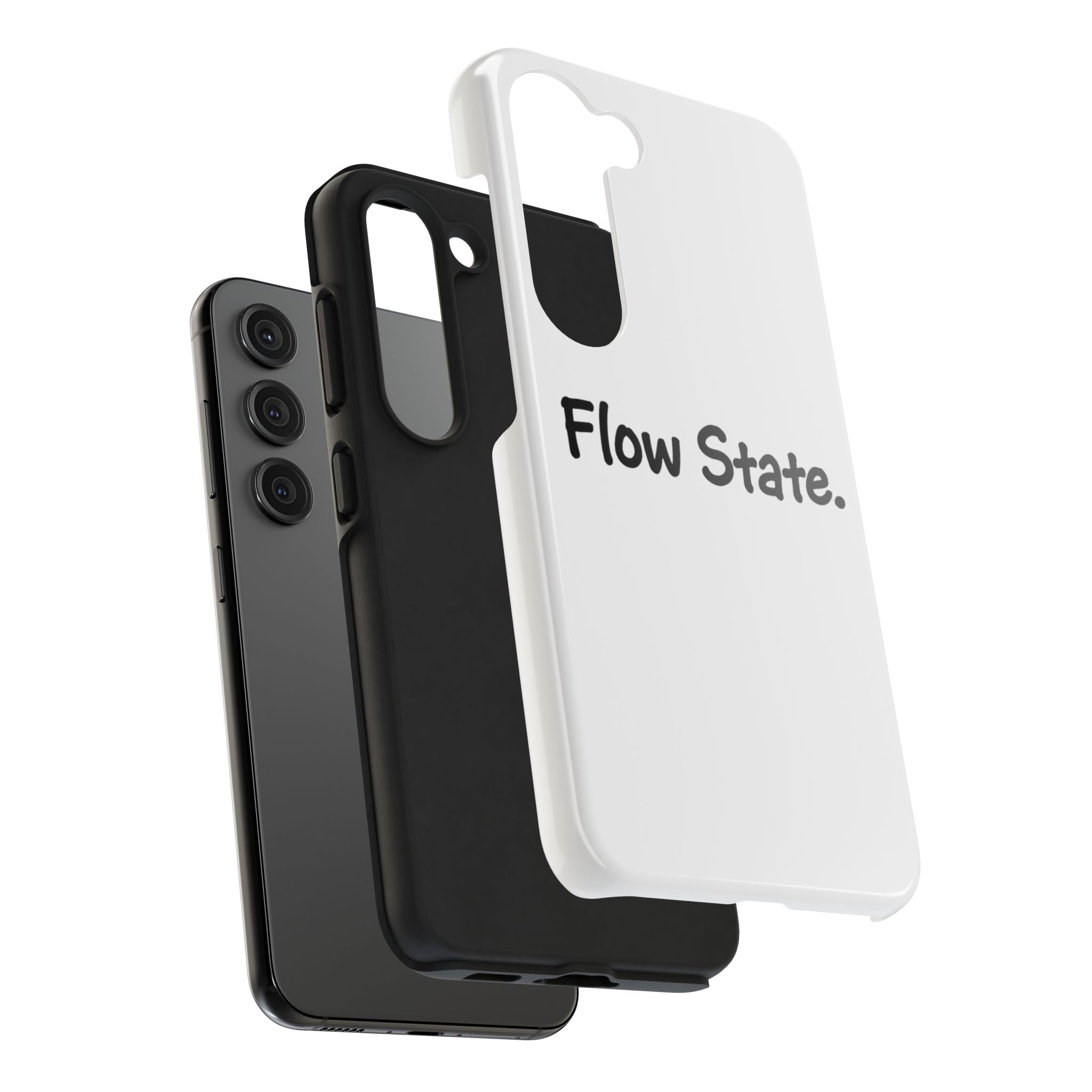 Flow State Tough Phone Case — Minimalist Motivational iPhone Cover