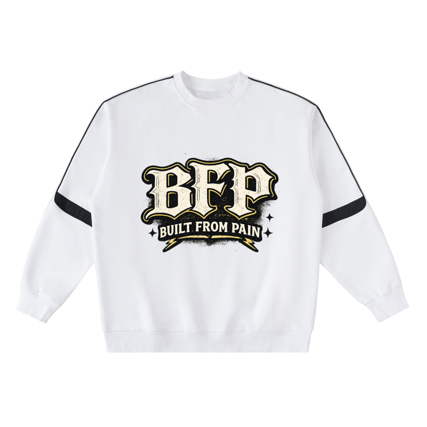Oversized Crewneck Taped Sweatshirt