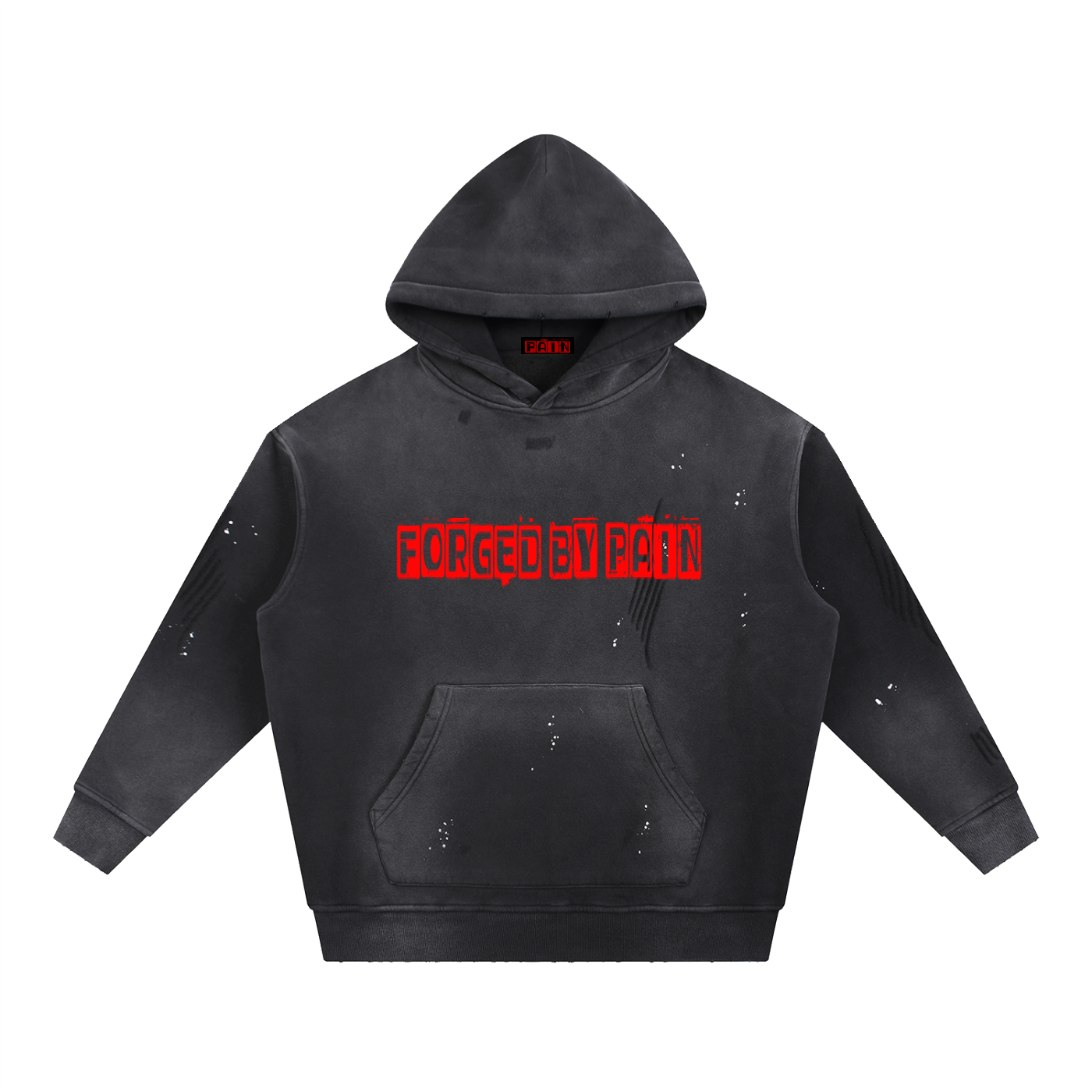 BFP Vintage Washed Forged by Pain Fleece Hoodie
