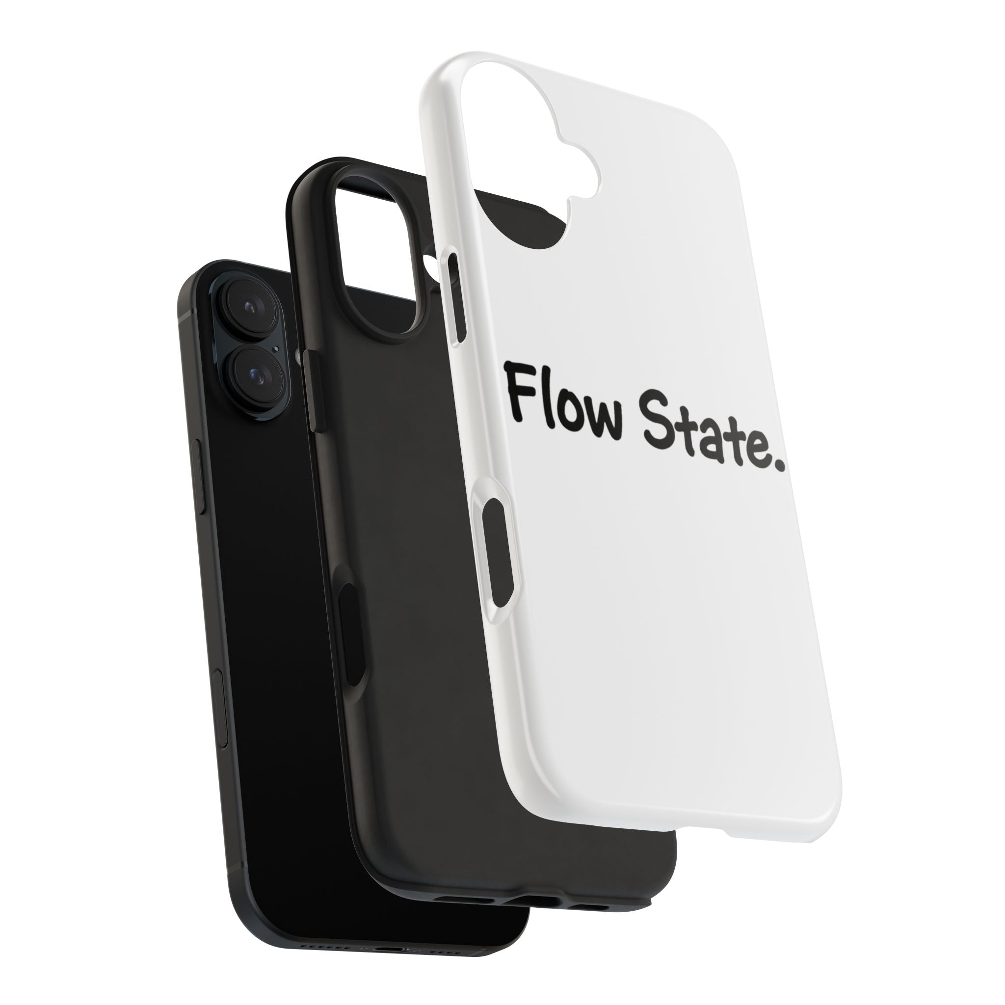 Flow State Tough Phone Case — Minimalist Motivational iPhone Cover