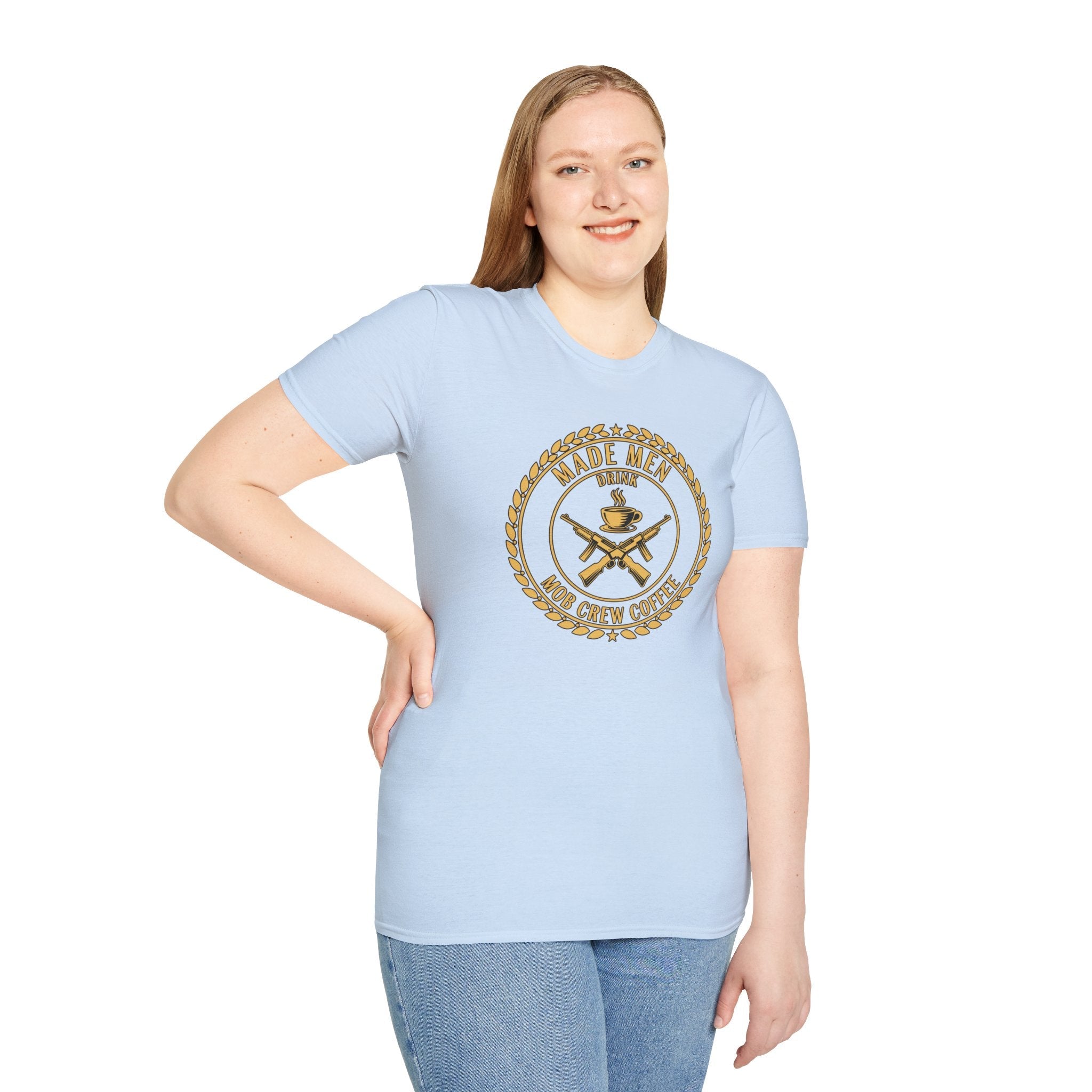 Mob Crew Made Men Drink Mob Crew Coffee T‑Shirt