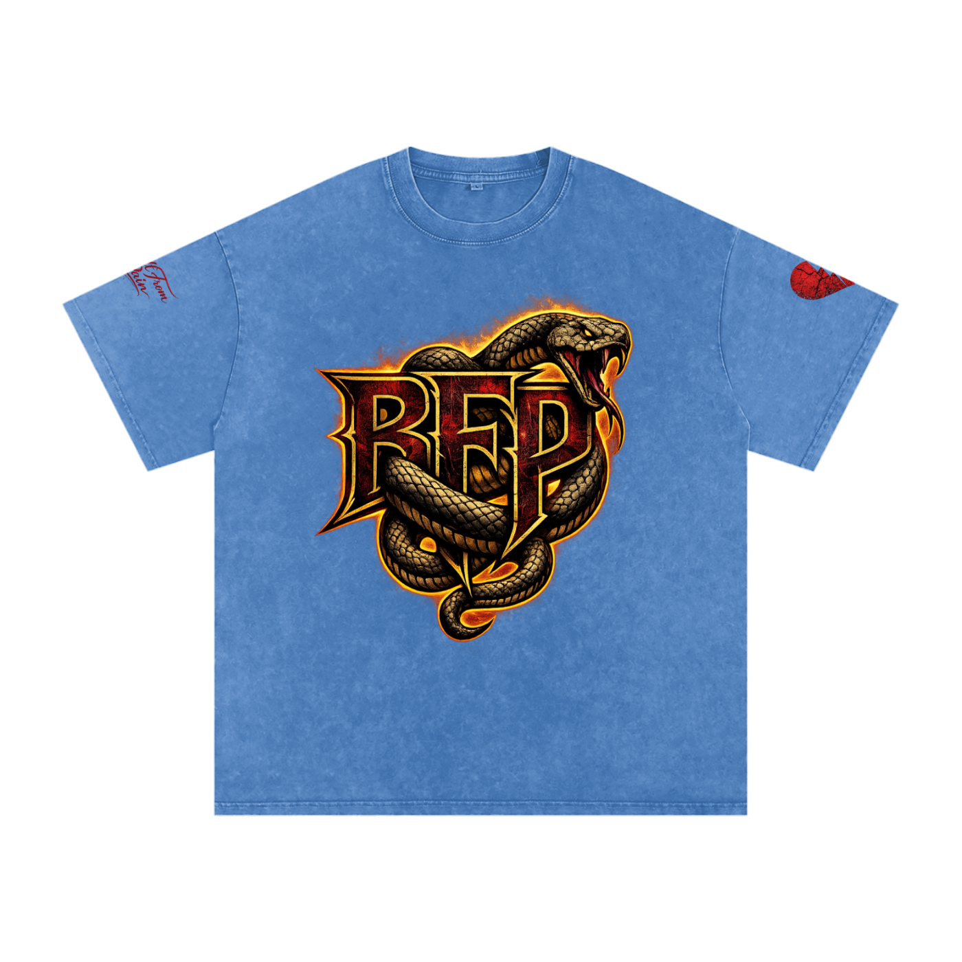 FLAME BFP Snow Washed Oversized Cotton T-Shirt
