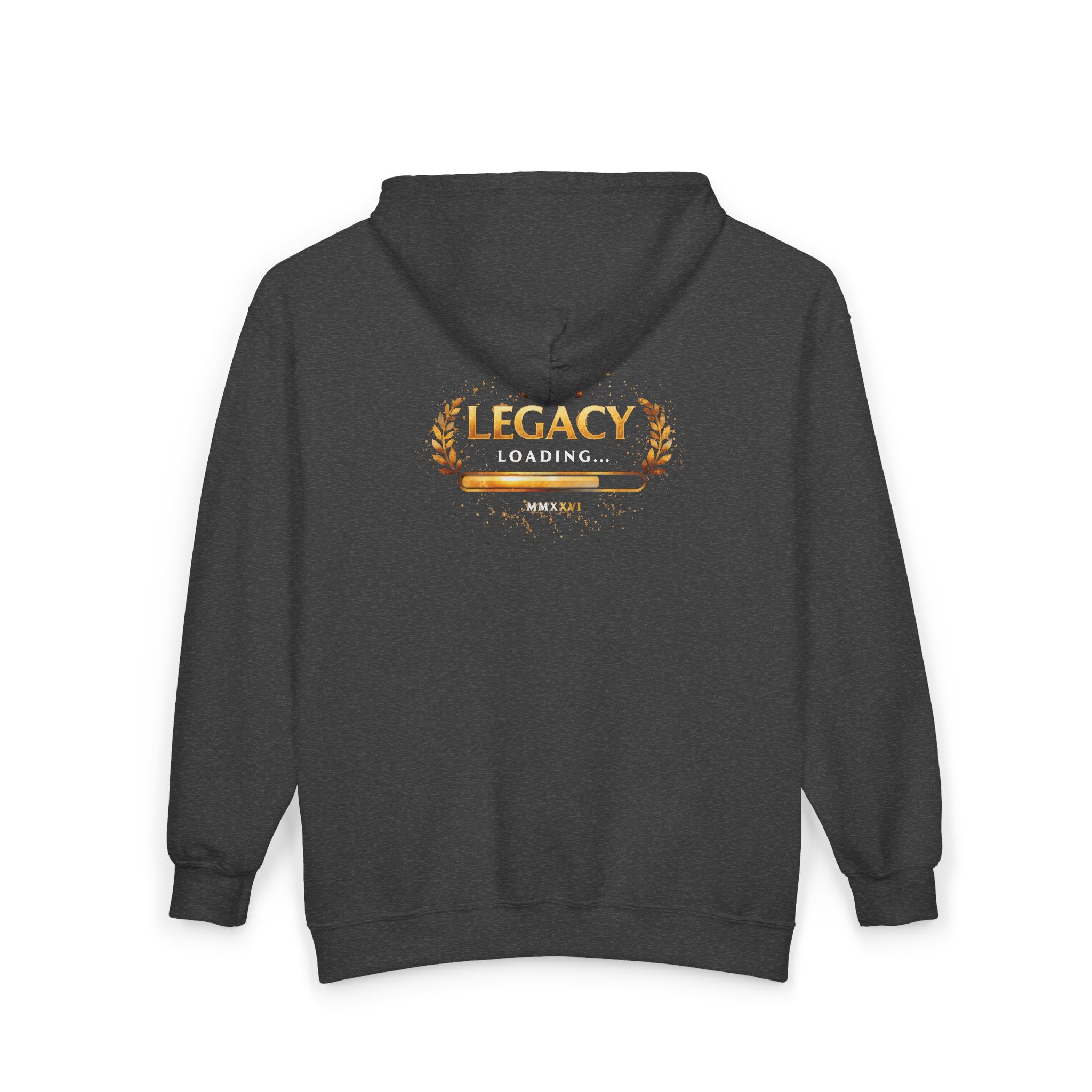 Legacy Loading Full-Zip Hoodie — King Crown Graphic Zip-Up Sweatshirt