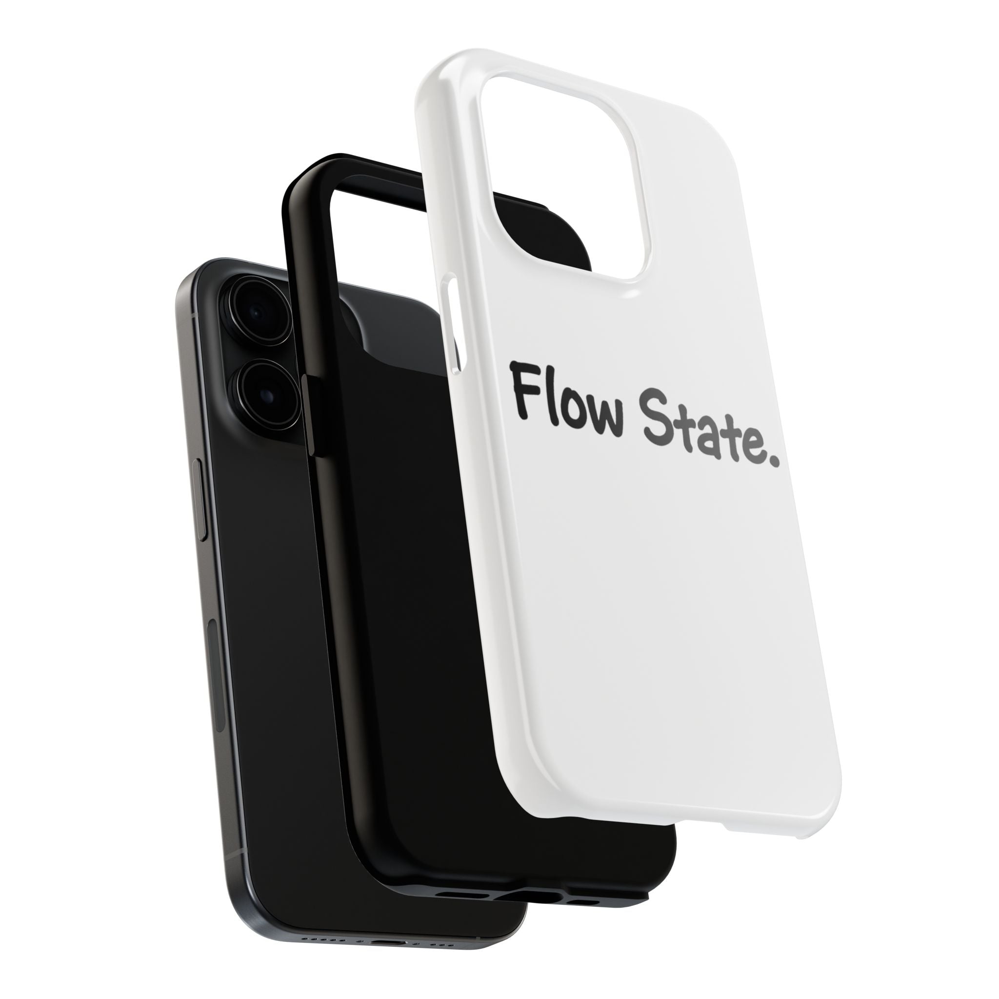 Flow State Tough Phone Case — Minimalist Motivational iPhone Cover