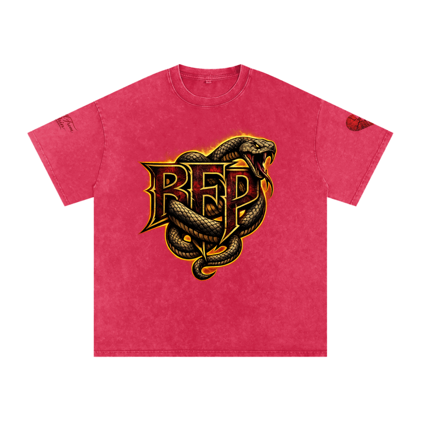 FLAME BFP Snow Washed Oversized Cotton T-Shirt