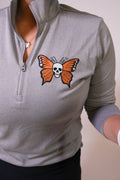 Women’s Butterfly Skull Quarter Zip
