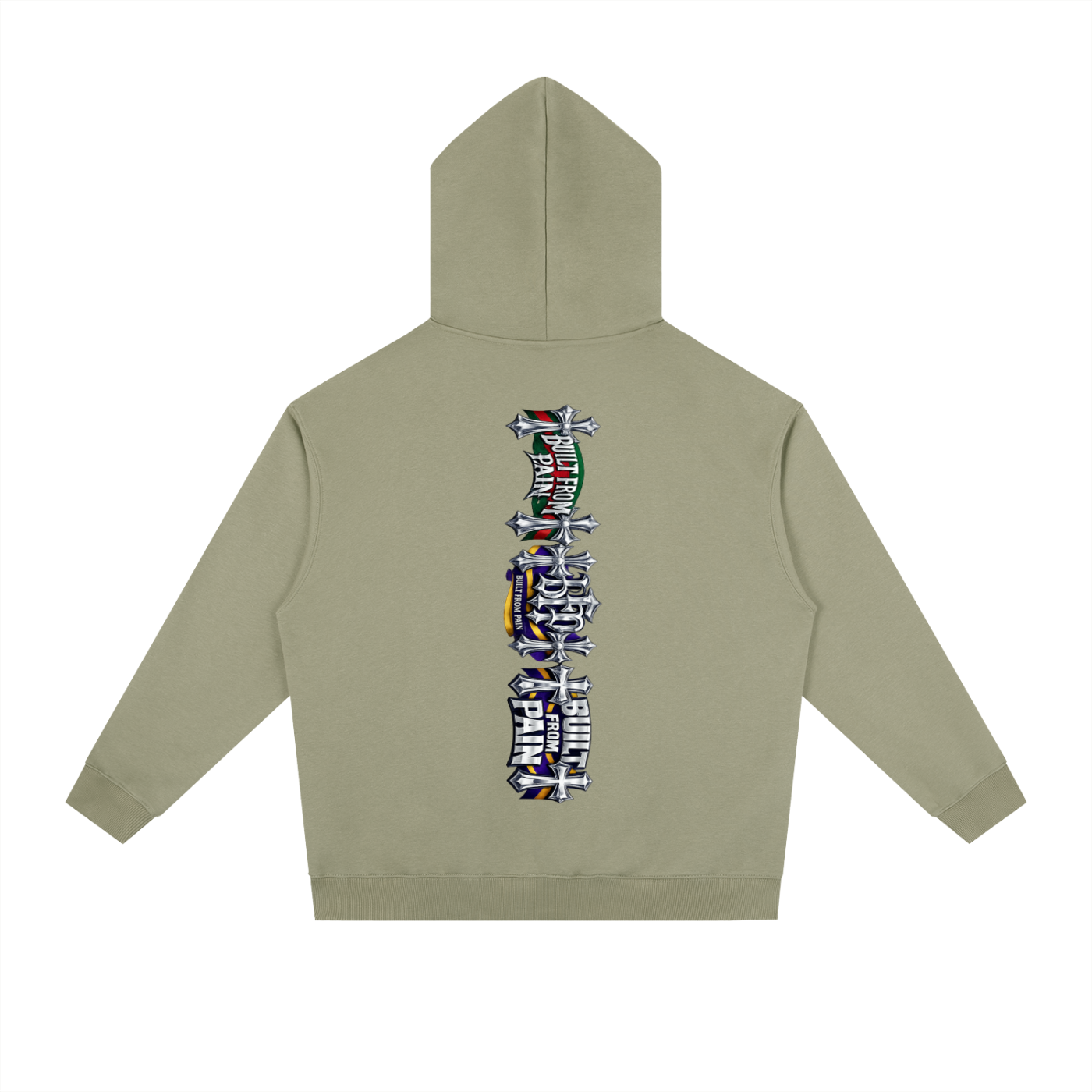 2 GUNS CHROME Essential Heavyweight Drop-Shoulder Hoodie