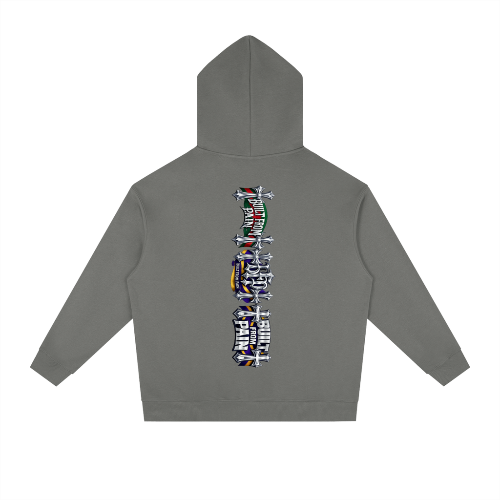 2 GUNS CHROME Essential Heavyweight Drop-Shoulder Hoodie