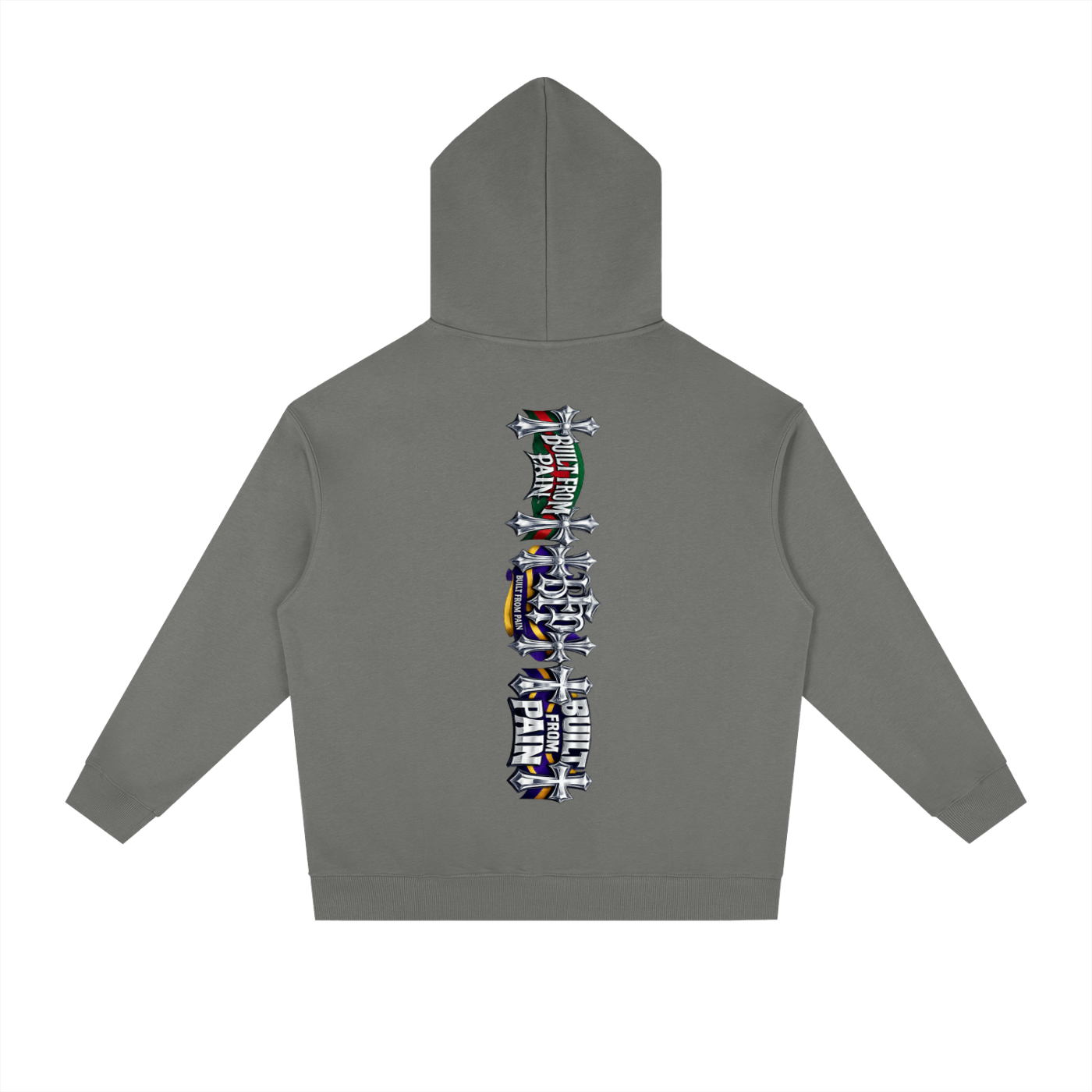 2 GUNS CHROME Essential Heavyweight Drop-Shoulder Hoodie