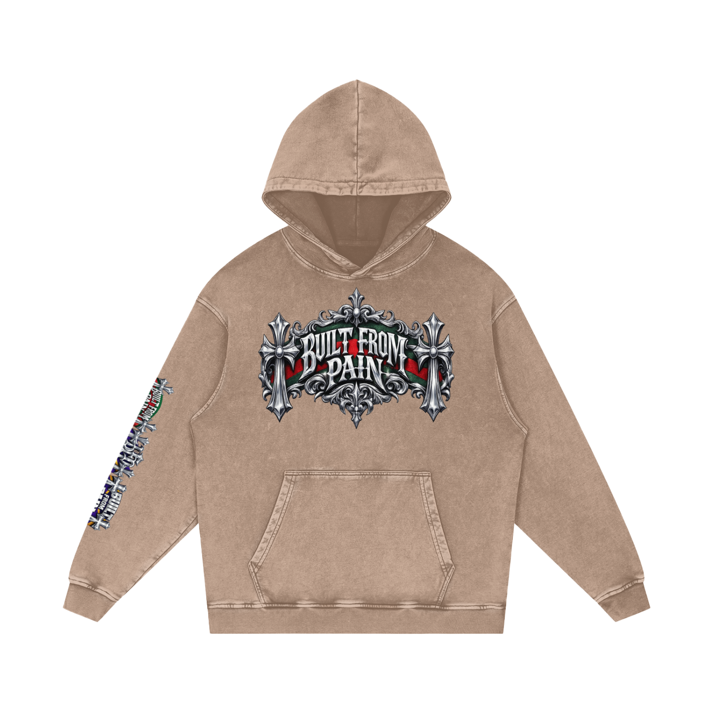 Chrome BFP Snow Washed Loose Cotton Hoodie