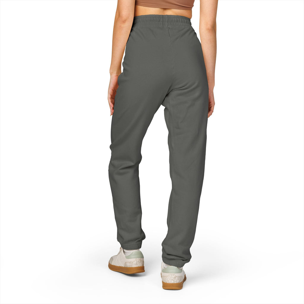 Embroidered Floral Skull Sweatpants — Garment - Dyed Fleece Joggers - LaneOfTrends