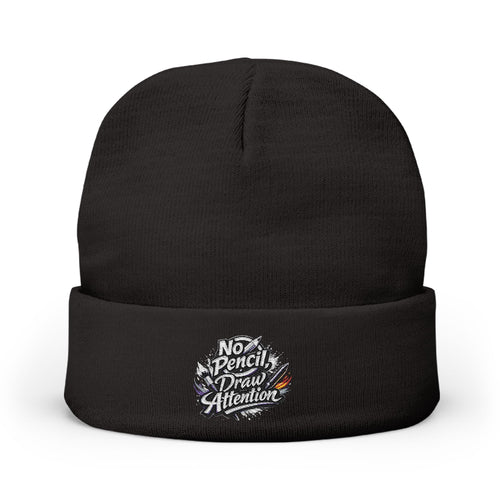 Embroidered 'Not My Problem' Knit Beanie – Cozy Winter Hat - LaneOfTrends