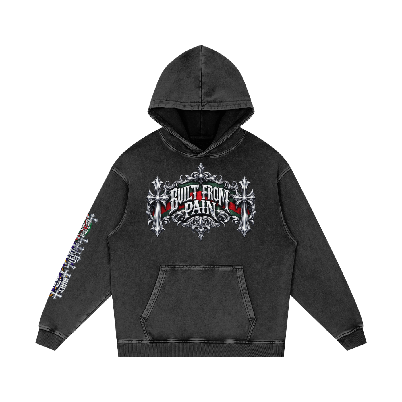 Chrome BFP Snow Washed Loose Cotton Hoodie