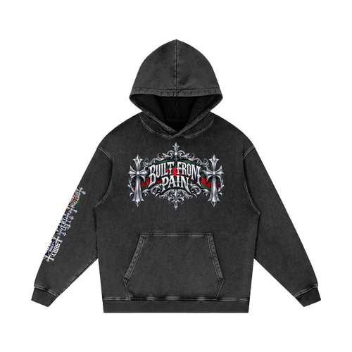 Chrome BFP Snow Washed Loose Cotton Hoodie