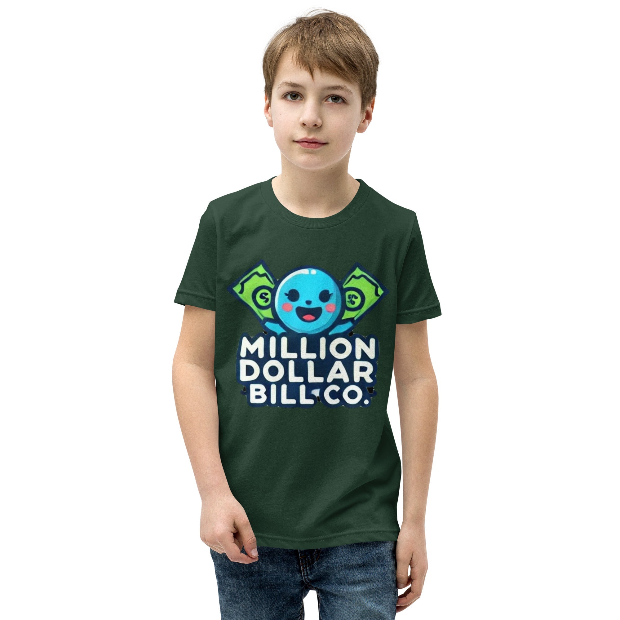 MDB Co. Blue Mascot For The Future Youth Short Sleeve T-Shirt