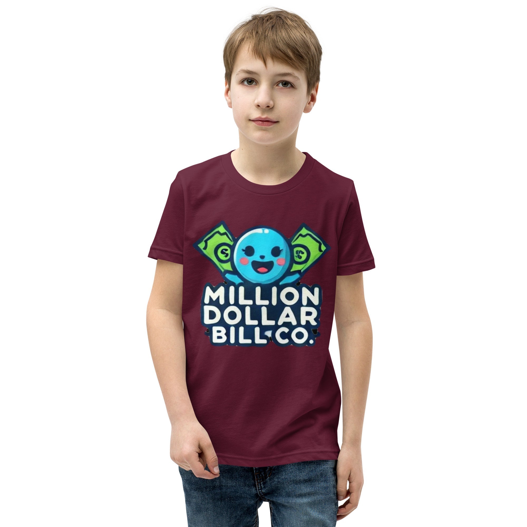 MDB Co. Blue Mascot For The Future Youth Short Sleeve T-Shirt