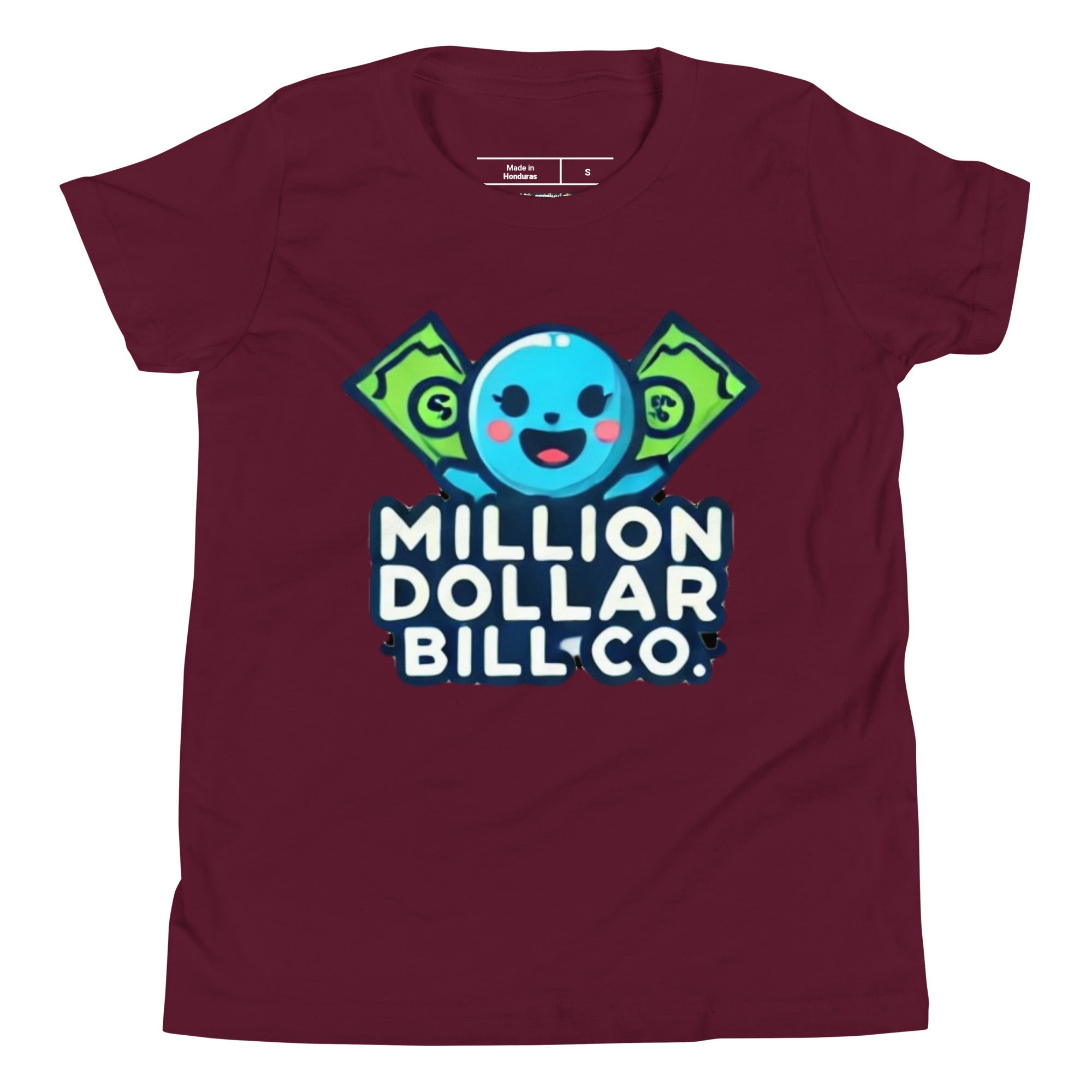 MDB Co. Blue Mascot For The Future Youth Short Sleeve T-Shirt