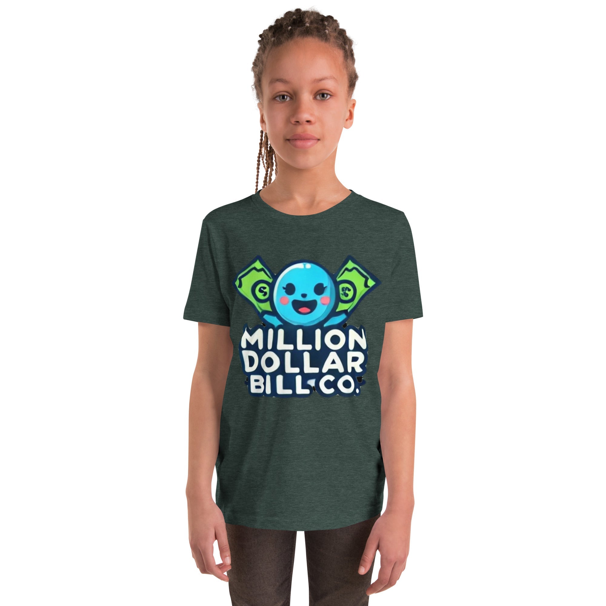 MDB Co. Blue Mascot For The Future Youth Short Sleeve T-Shirt
