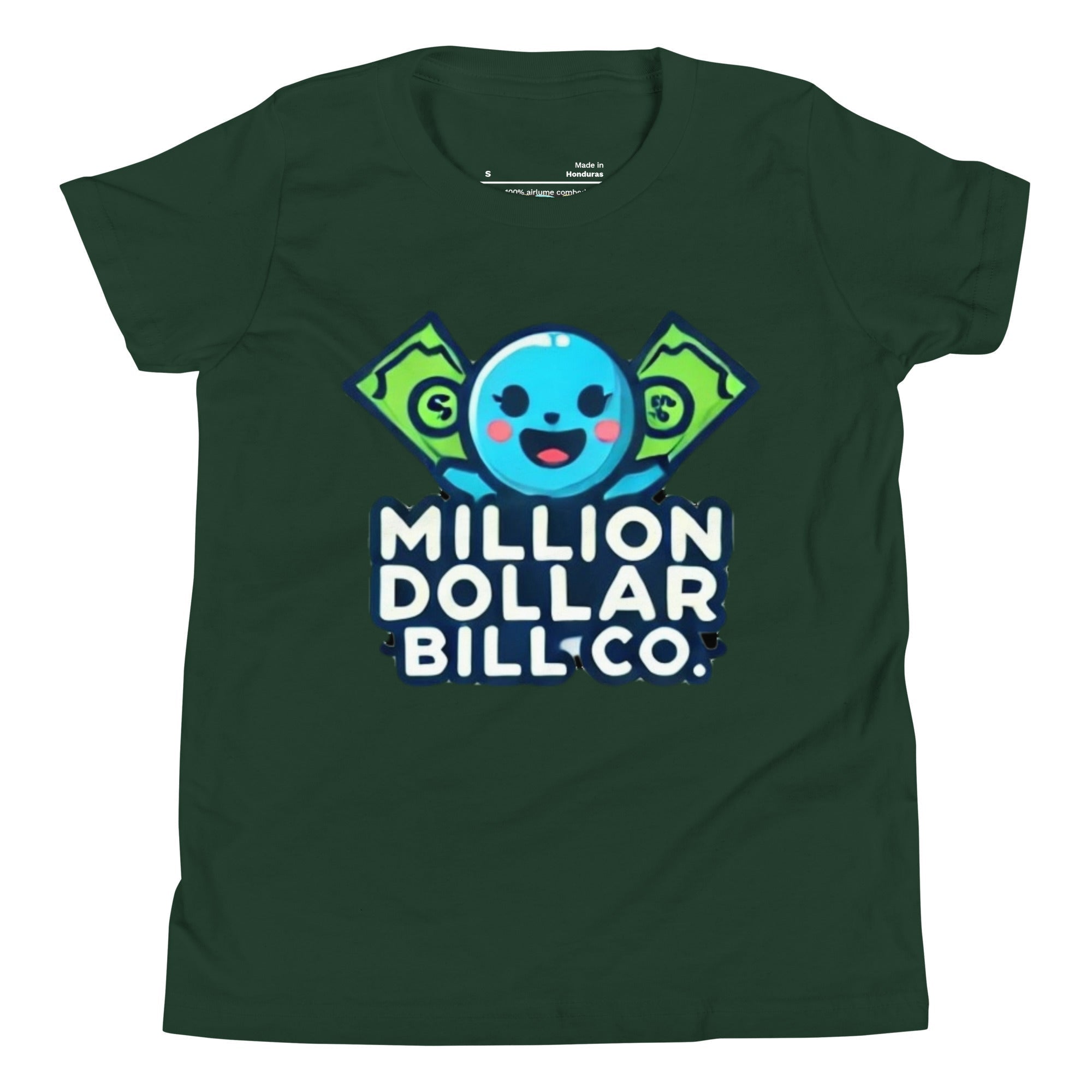 MDB Co. Blue Mascot For The Future Youth Short Sleeve T-Shirt