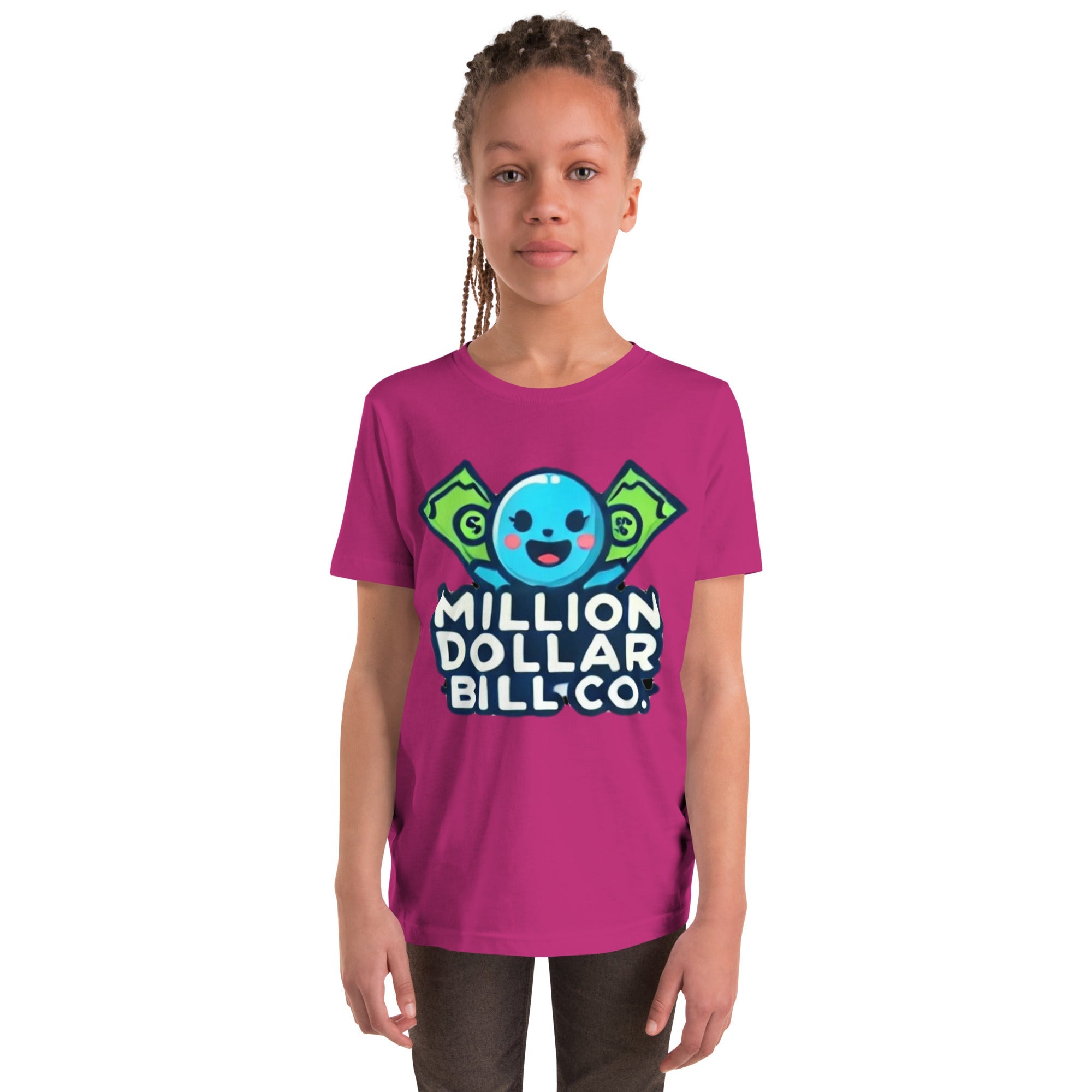 MDB Co. Blue Mascot For The Future Youth Short Sleeve T-Shirt