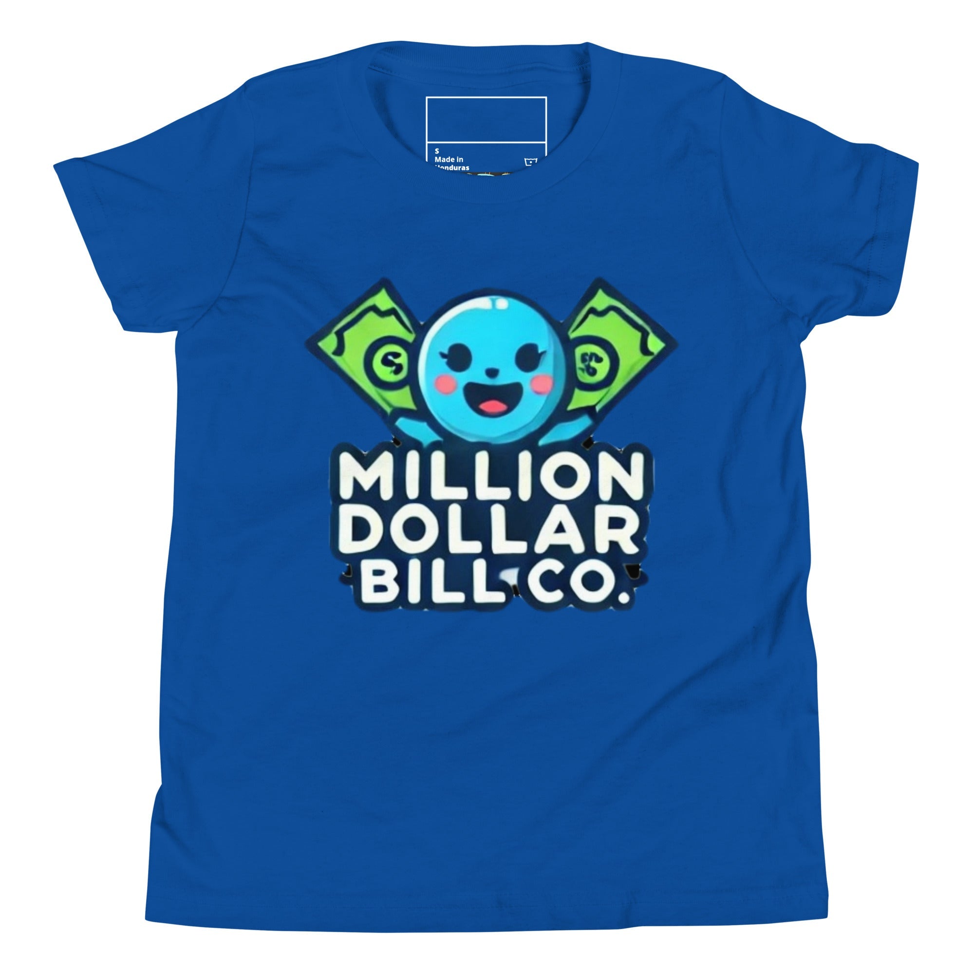 MDB Co. Blue Mascot For The Future Youth Short Sleeve T-Shirt