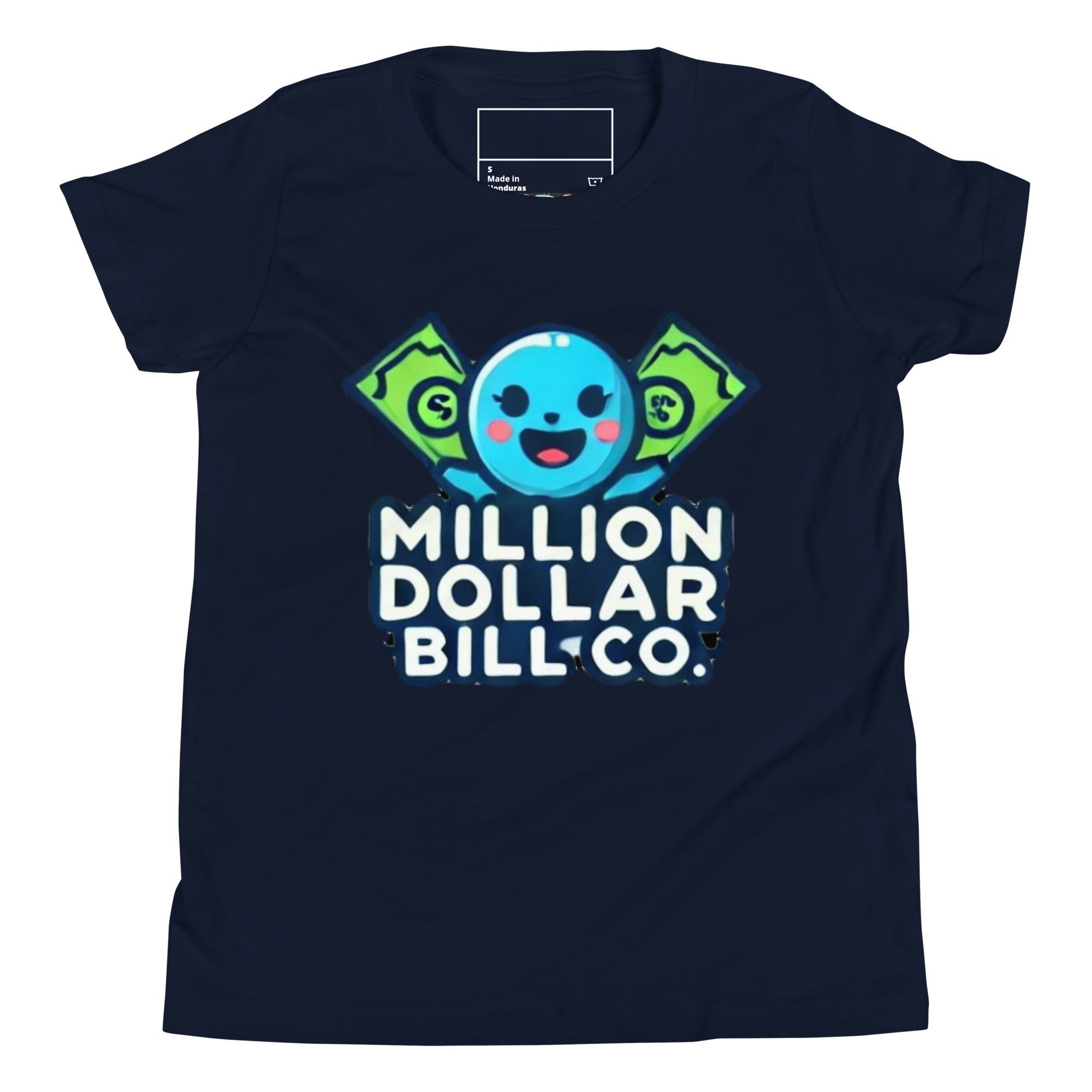 MDB Co. Blue Mascot For The Future Youth Short Sleeve T-Shirt