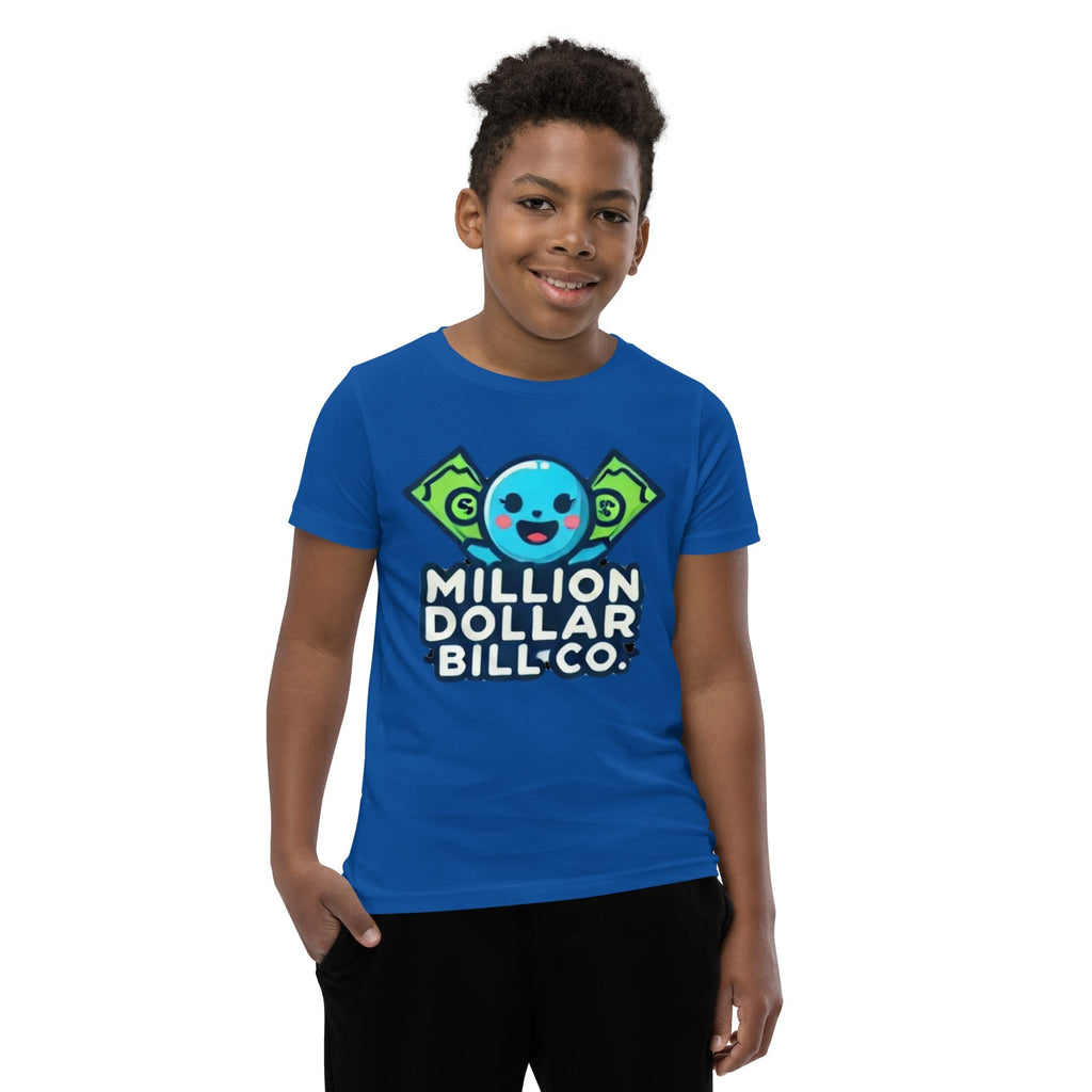 MDB Co. Blue Mascot For The Future Youth Short Sleeve T-Shirt