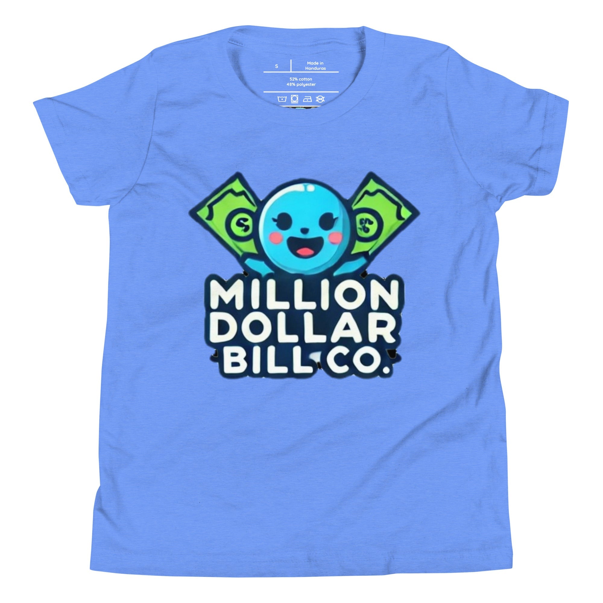 MDB Co. Blue Mascot For The Future Youth Short Sleeve T-Shirt