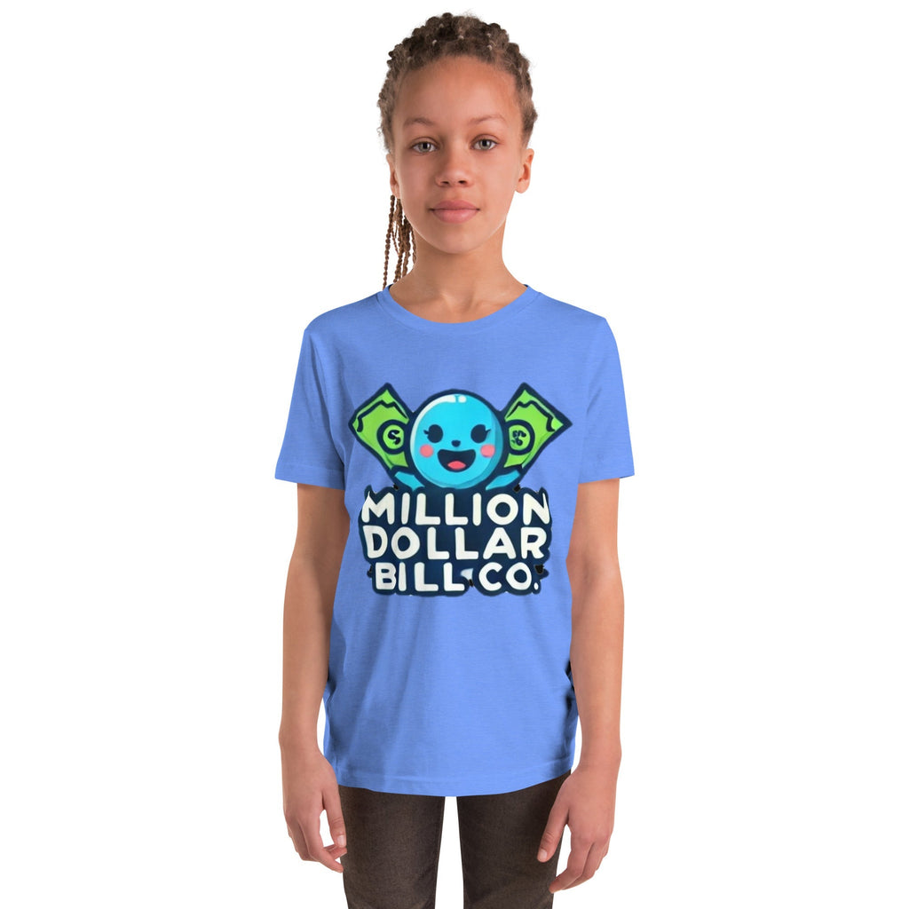 MDB Co. Blue Mascot For The Future Youth Short Sleeve T-Shirt