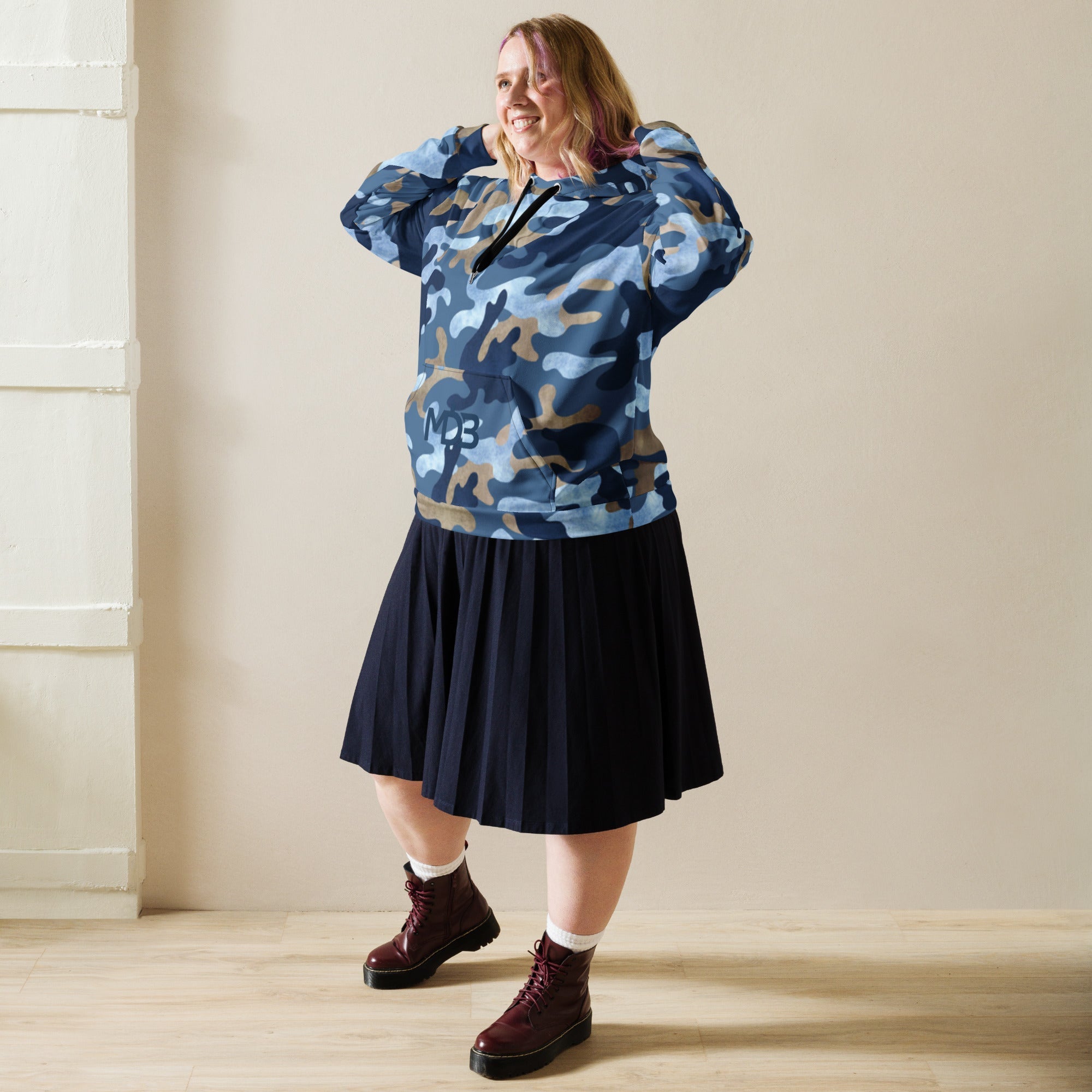 MDB Co. Cool Blue Smooth Camo Unisex Hoodie