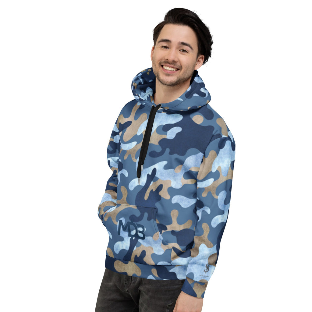 MDB Co. Cool Blue Smooth Camo Unisex Hoodie