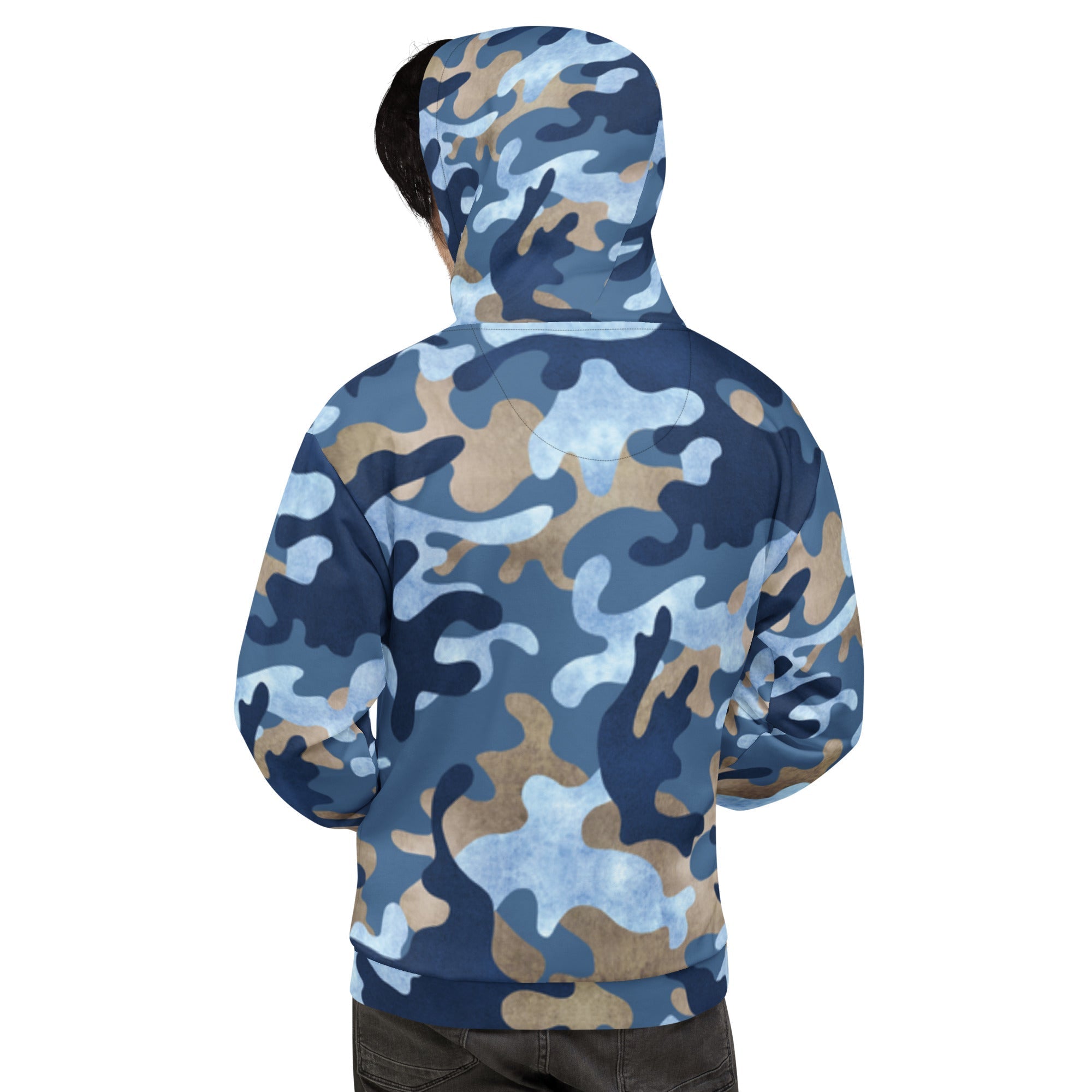 MDB Co. Cool Blue Smooth Camo Unisex Hoodie