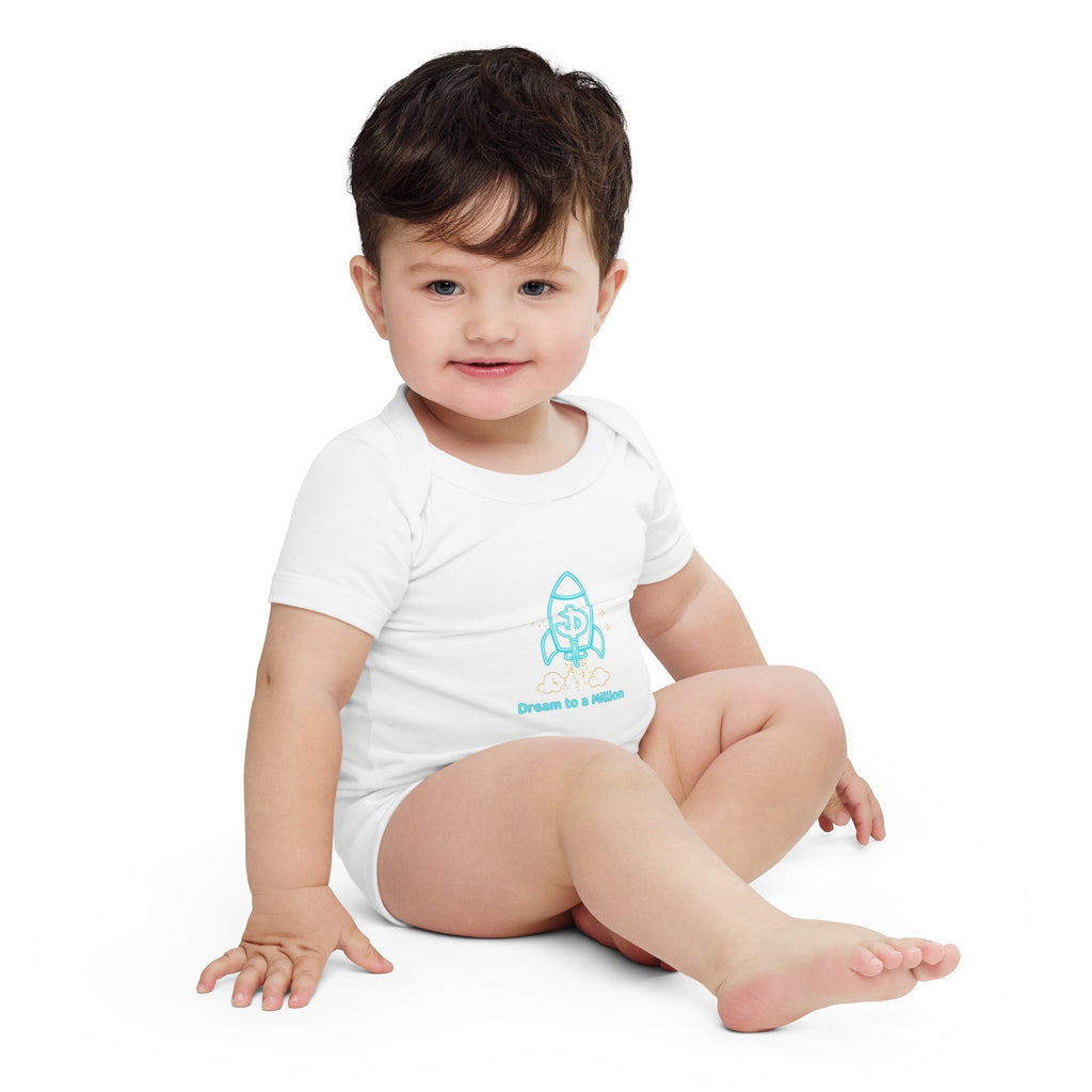 MDB Co. Dream To A Million Neon unisex Baby short sleeve one piece