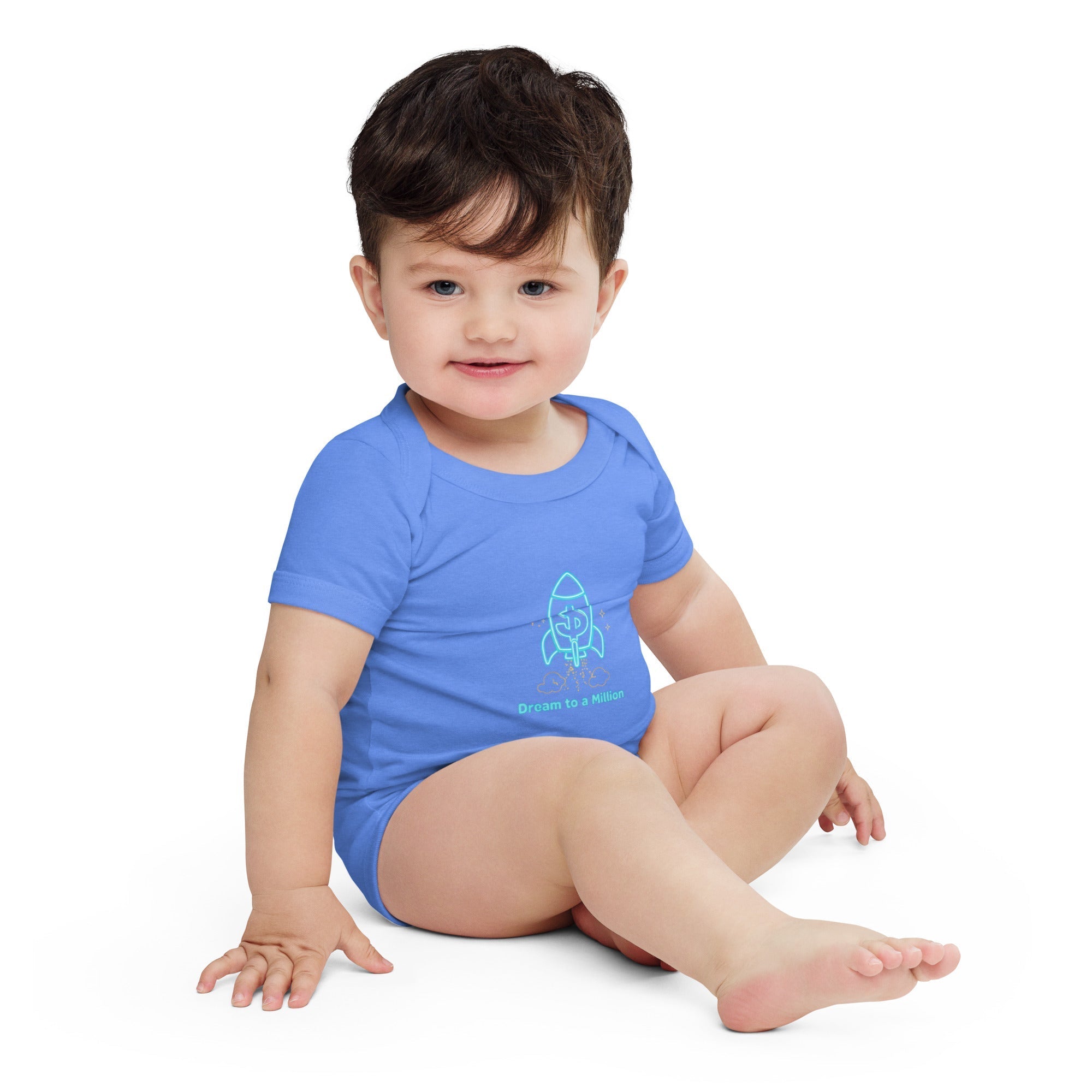 MDB Co. Dream To A Million Neon unisex Baby short sleeve one piece