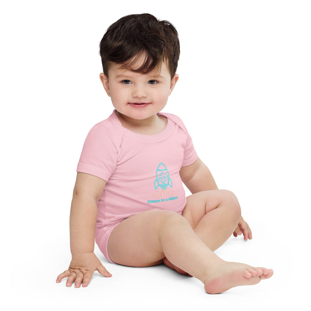 MDB Co. Dream To A Million Neon unisex Baby short sleeve one piece