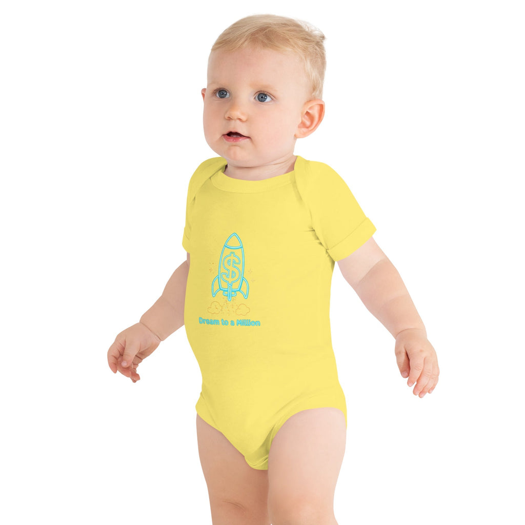 MDB Co. Dream To A Million Neon unisex Baby short sleeve one piece